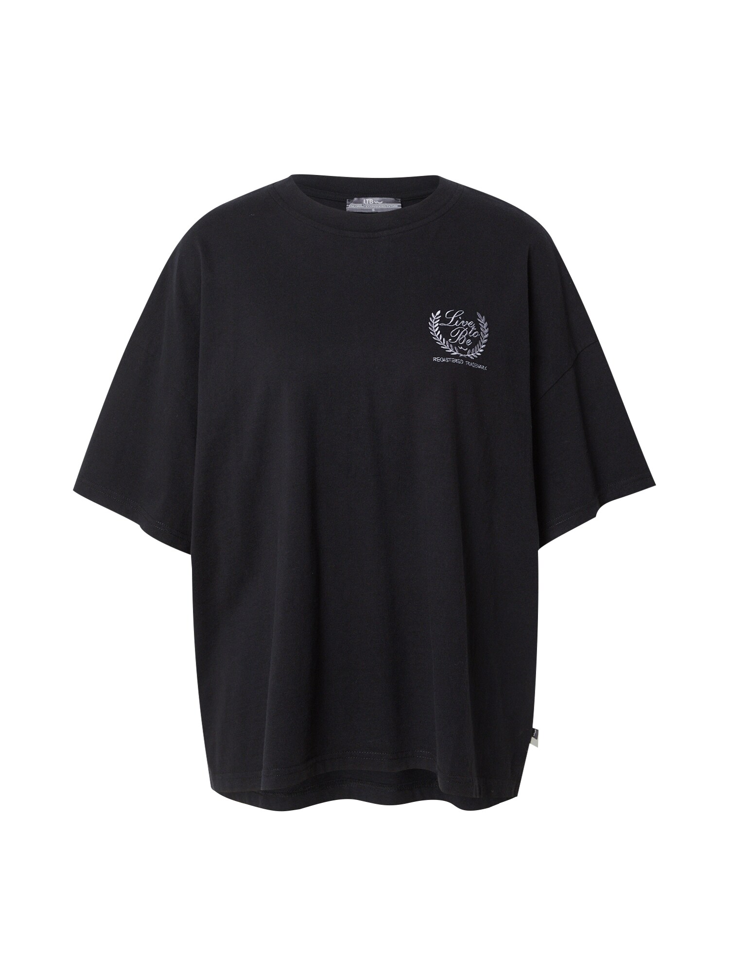 LTB Tricou MECORO  gri deschis / negru