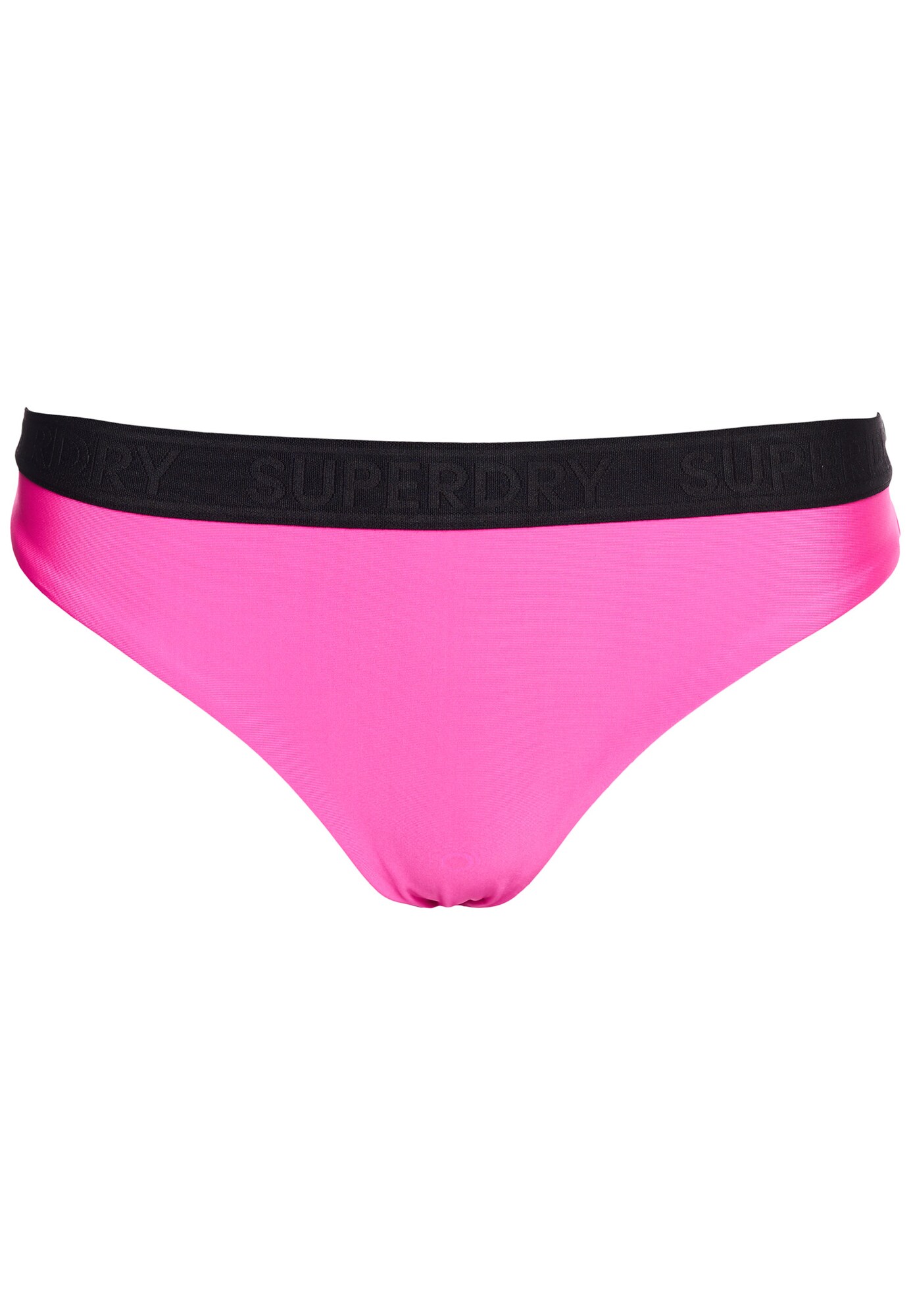 Superdry Bikinové nohavičky  ružová / čierna