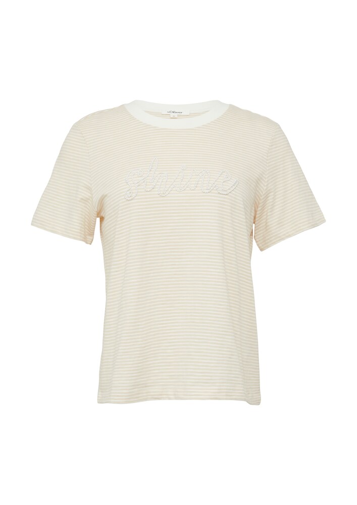 s.Oliver T-Shirt Damen Größe XXL creme / weiß