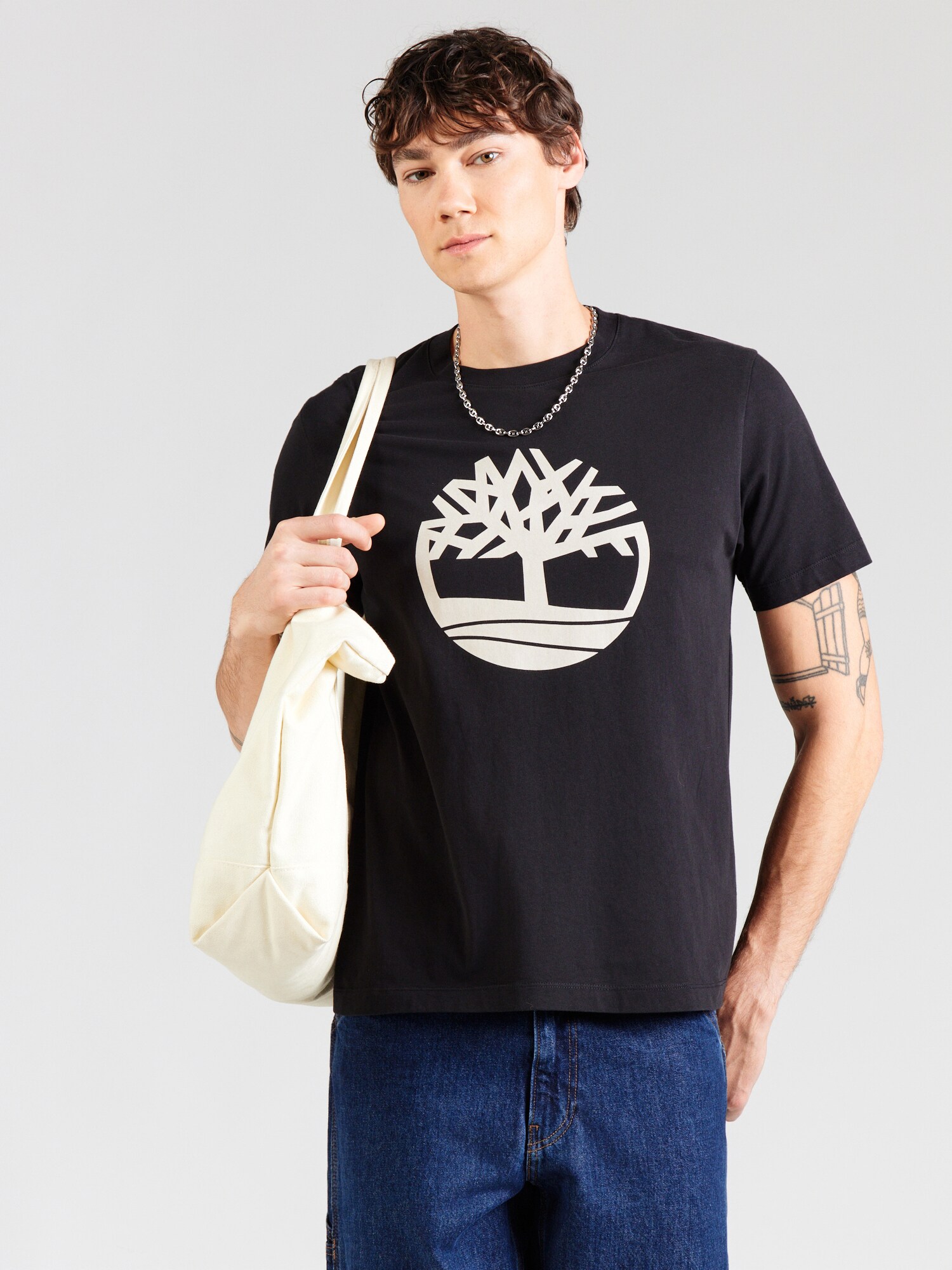 TIMBERLAND Camiseta 'Northwood Tree'  negro / blanco – imagen 3