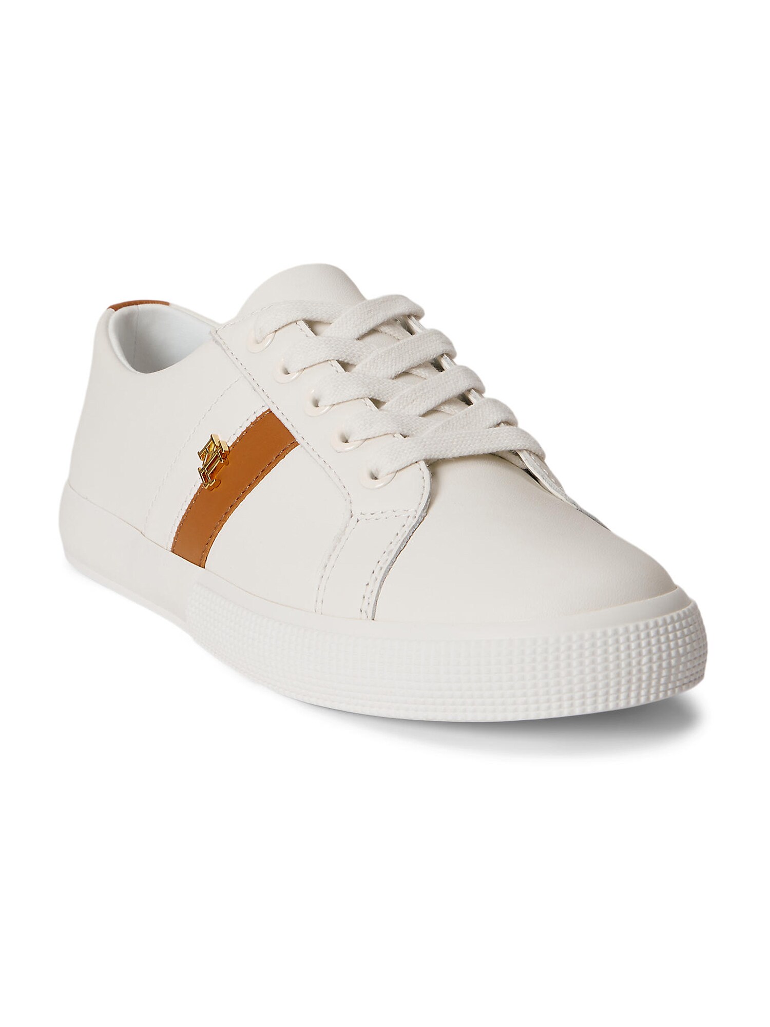 Lauren Ralph Lauren Sneaker low 'JANSON II'  maro caramel / alb