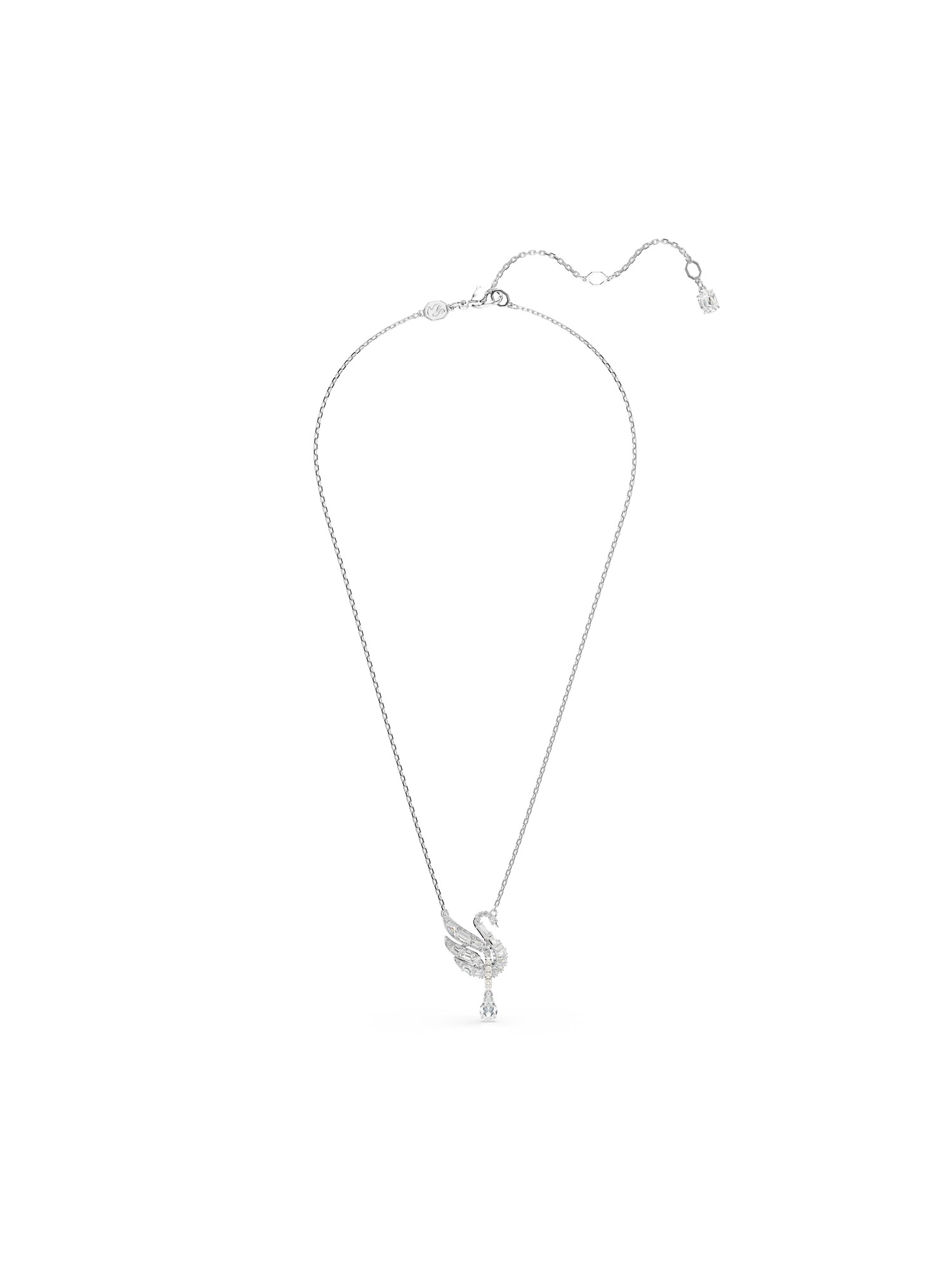 Swarovski Lanțuri Swan  argintiu / transparent