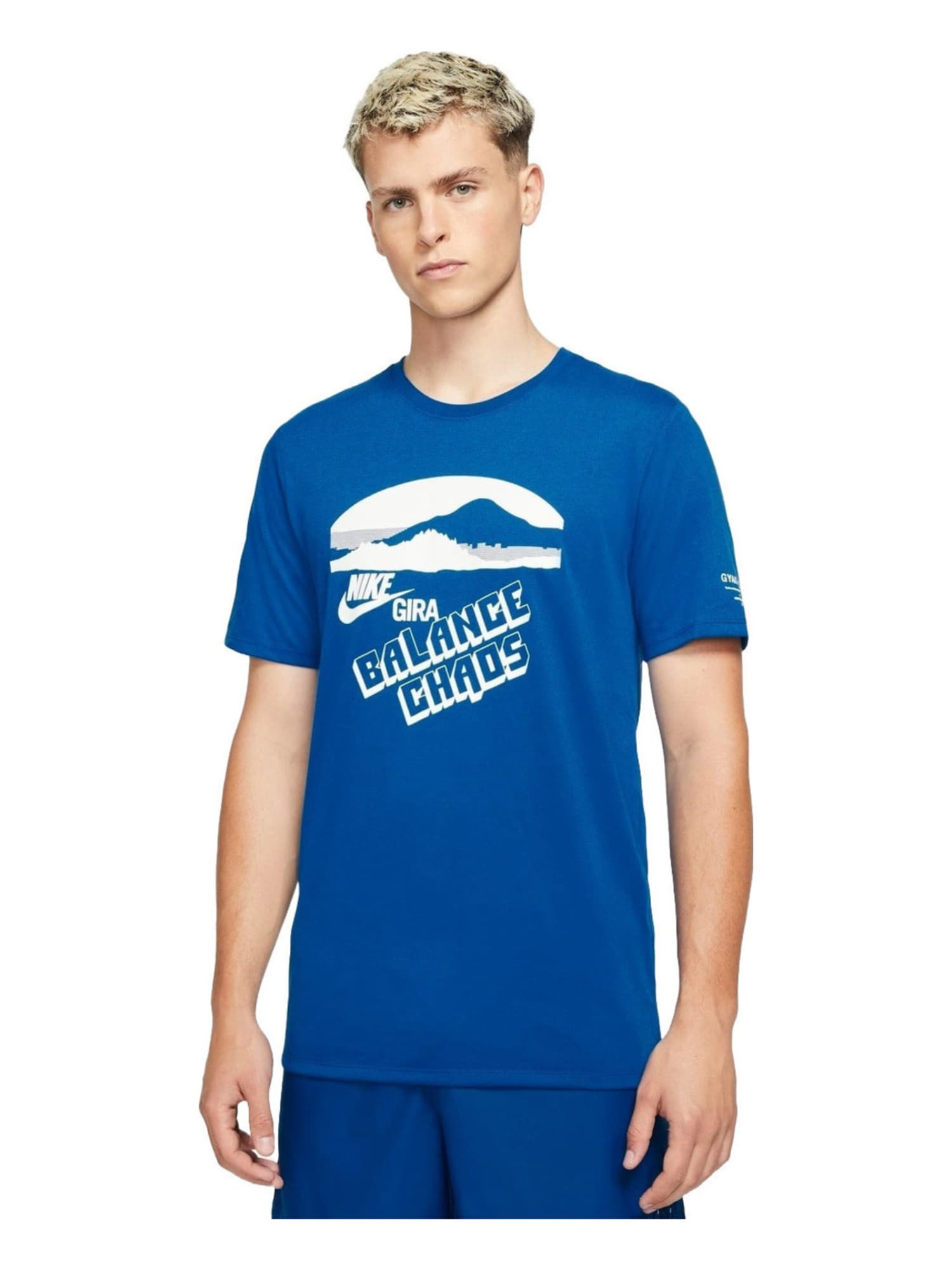 NIKE Camiseta 'Nike Men Gyakusou Nrg Graphic 3 T-shirt Team Royal' azul