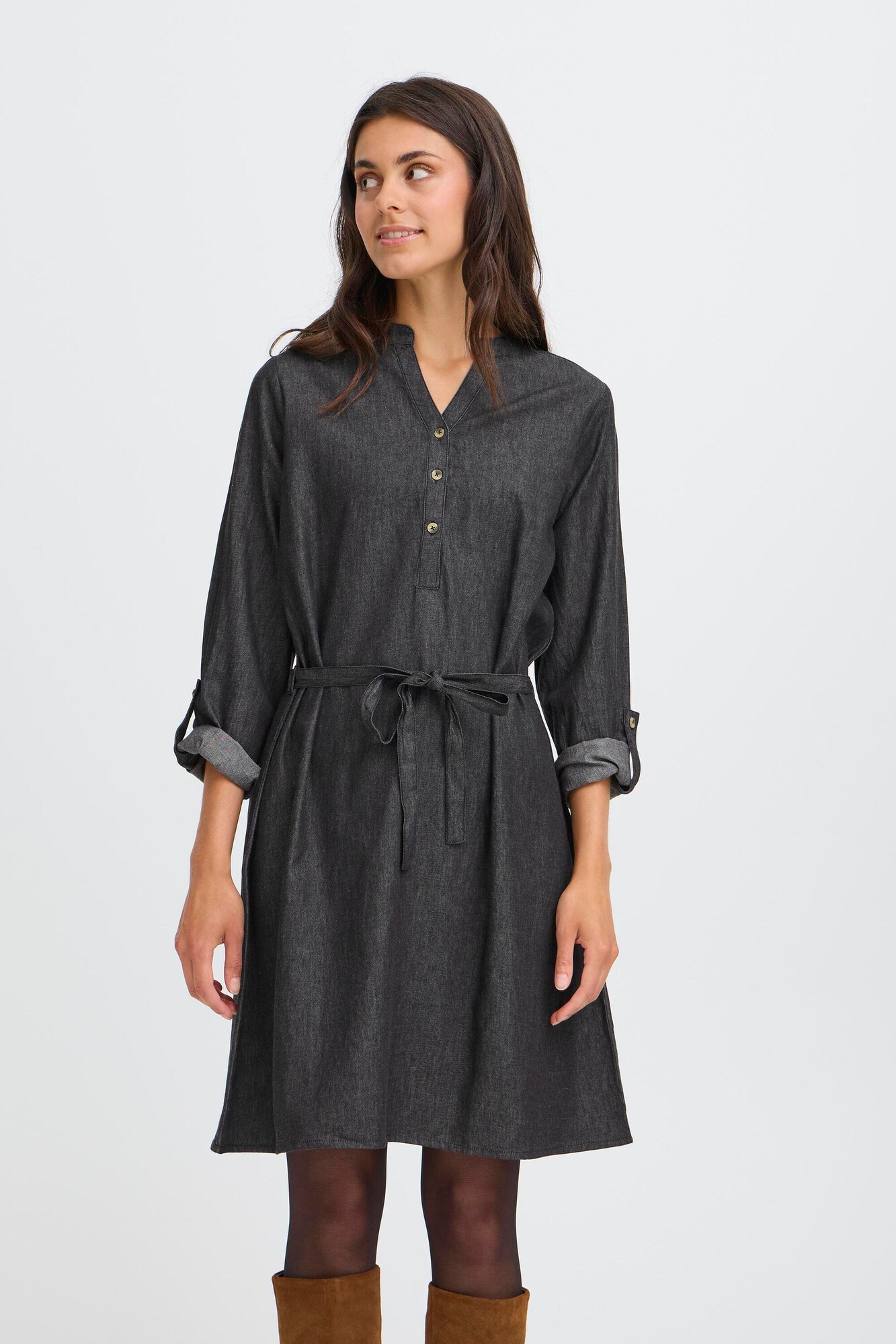 Fransa Vestido 'FRVILDA'  negro moteado