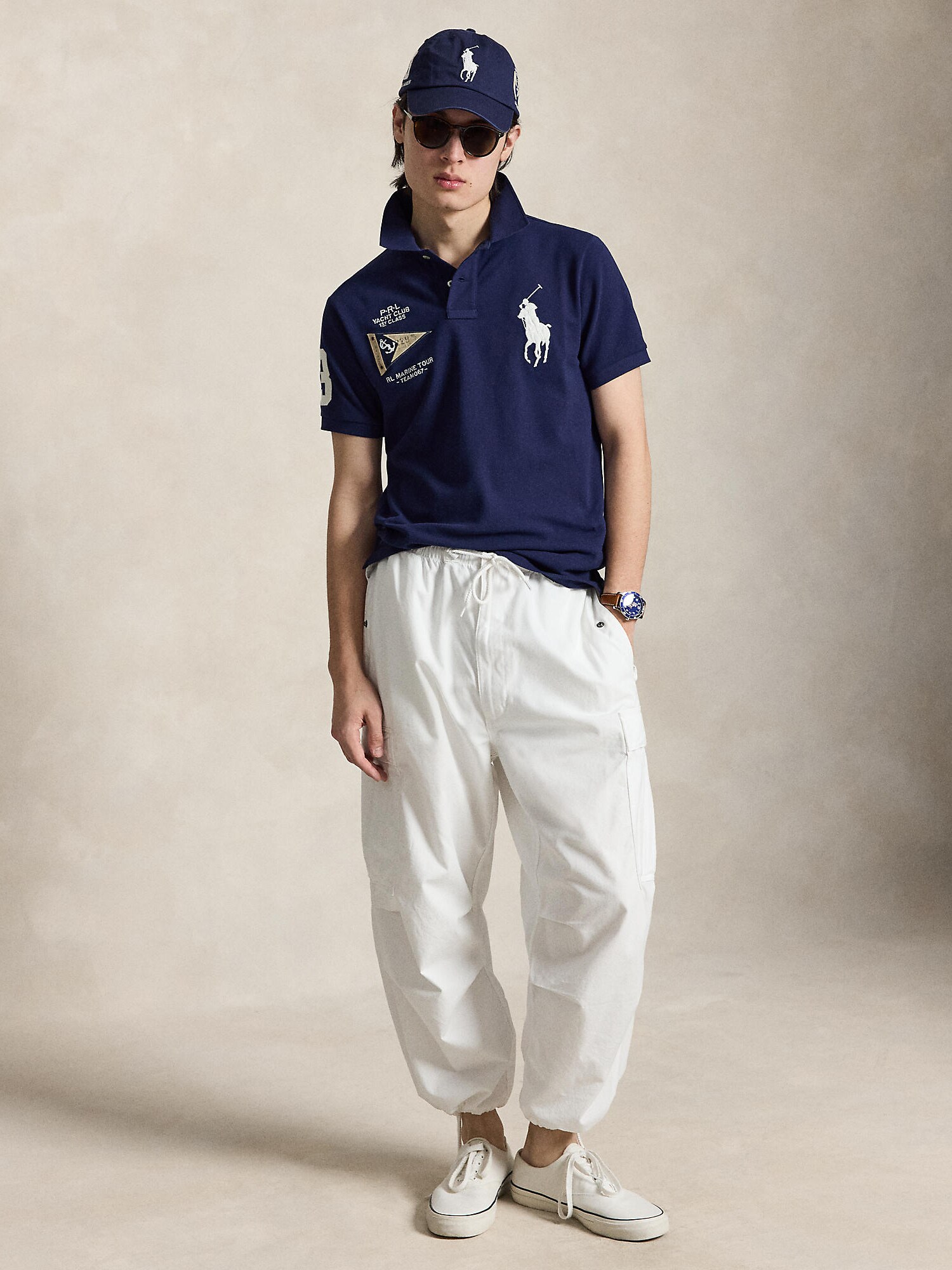 Polo Ralph Lauren Camiseta  ecru / navy / blanco – imagen 4