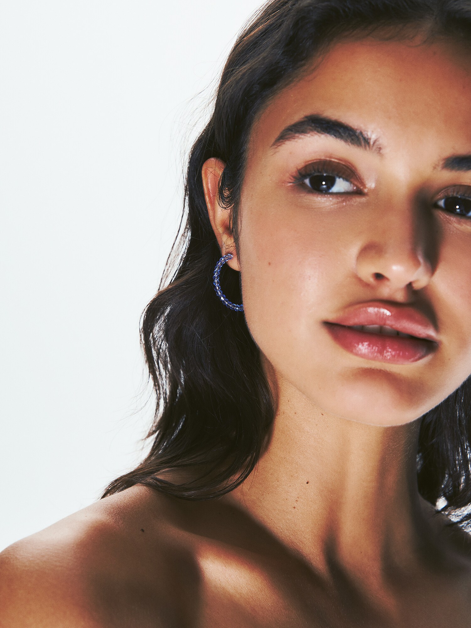 Pull&Bear Fülbevalók  égkék / dohánybarna / arany / mályva termék 2. képe