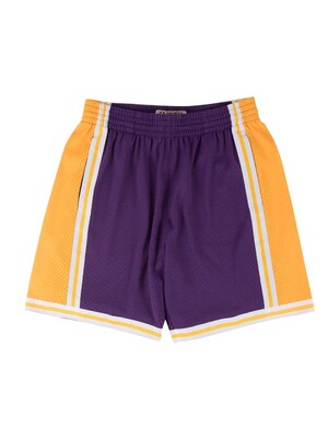 Mitchell & Ness Pantalón deportivo 'Los Angeles Lakers'  amarillo / lila oscuro / blanco