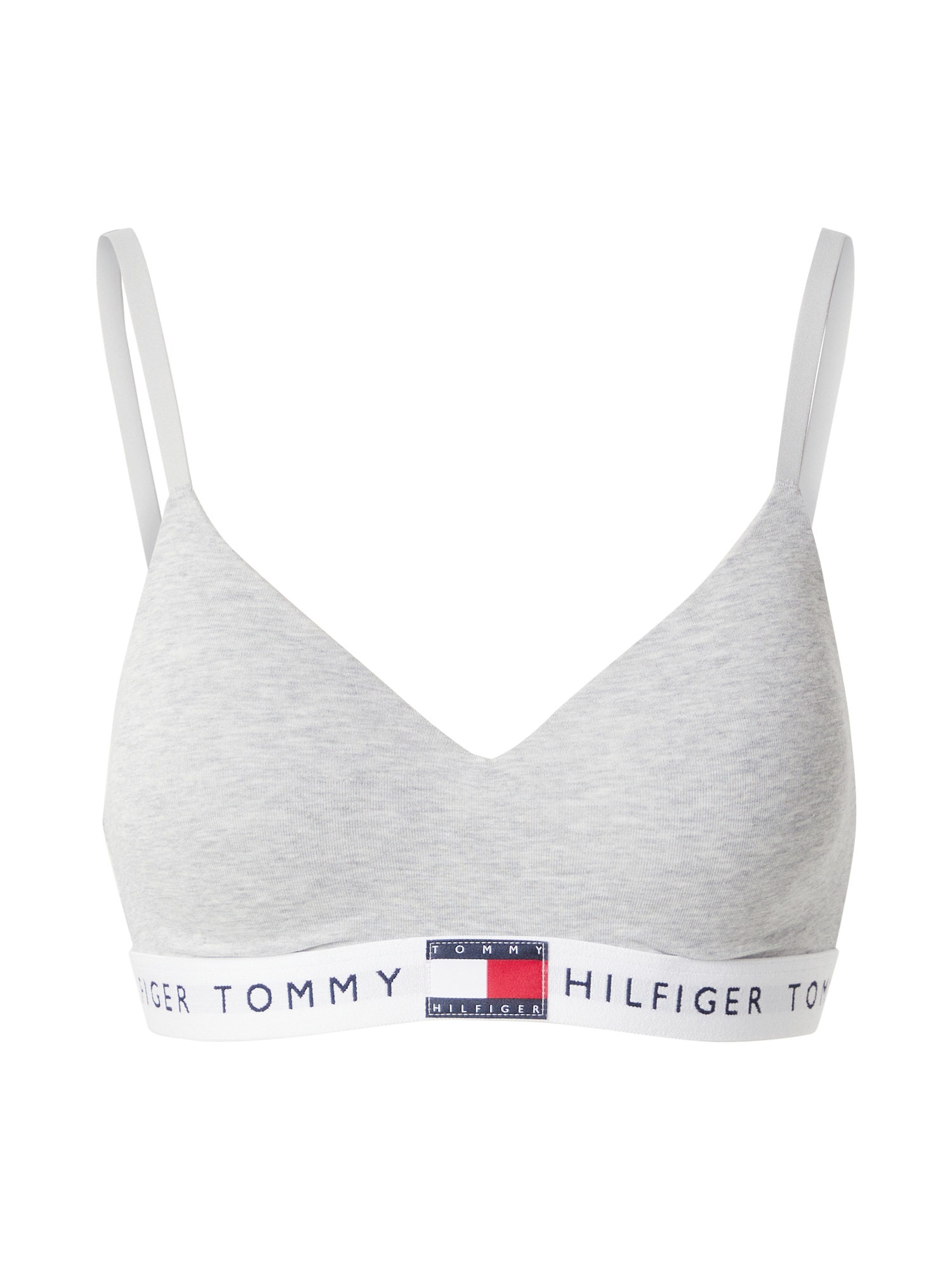 Tommy Hilfiger Underwear Sutien Heritage  gri deschis / roșu / negru / alb