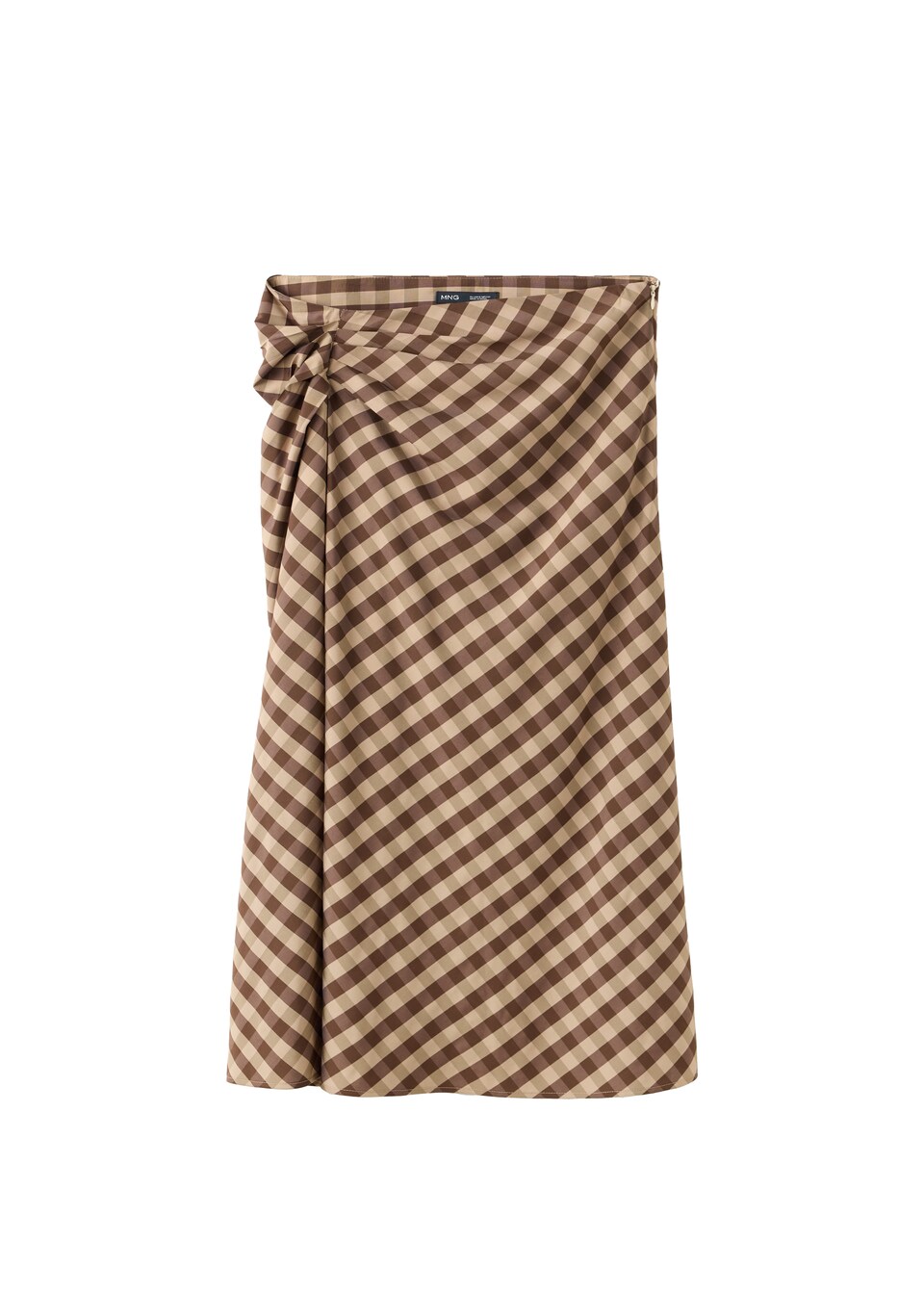 Kjol 'VICHY' brun / cappuccino / mocka