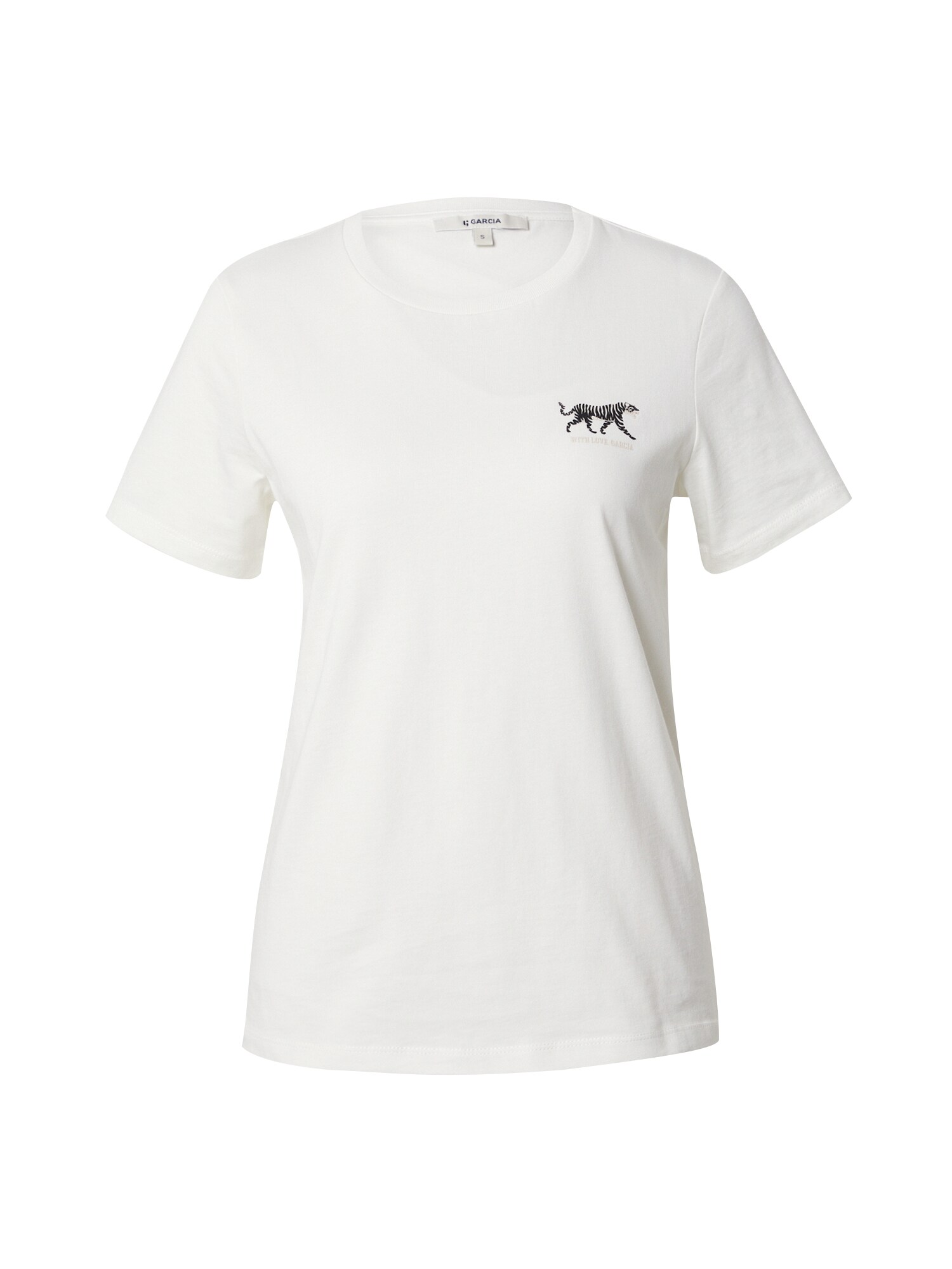 GARCIA Tricou  negru / alb