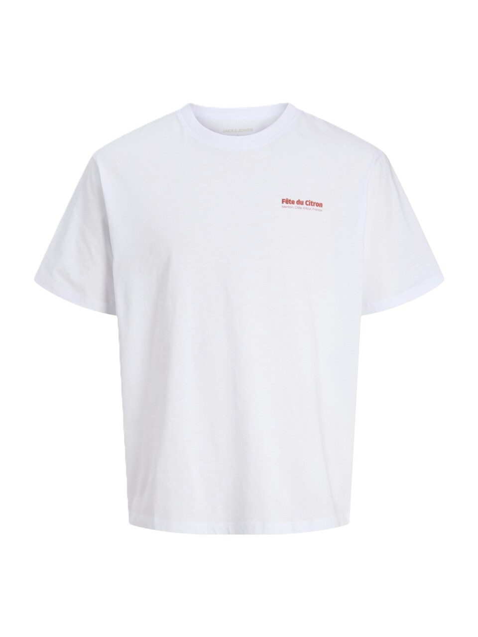 T-shirt 'JJLEMON' limone / gräsgrön / karminröd