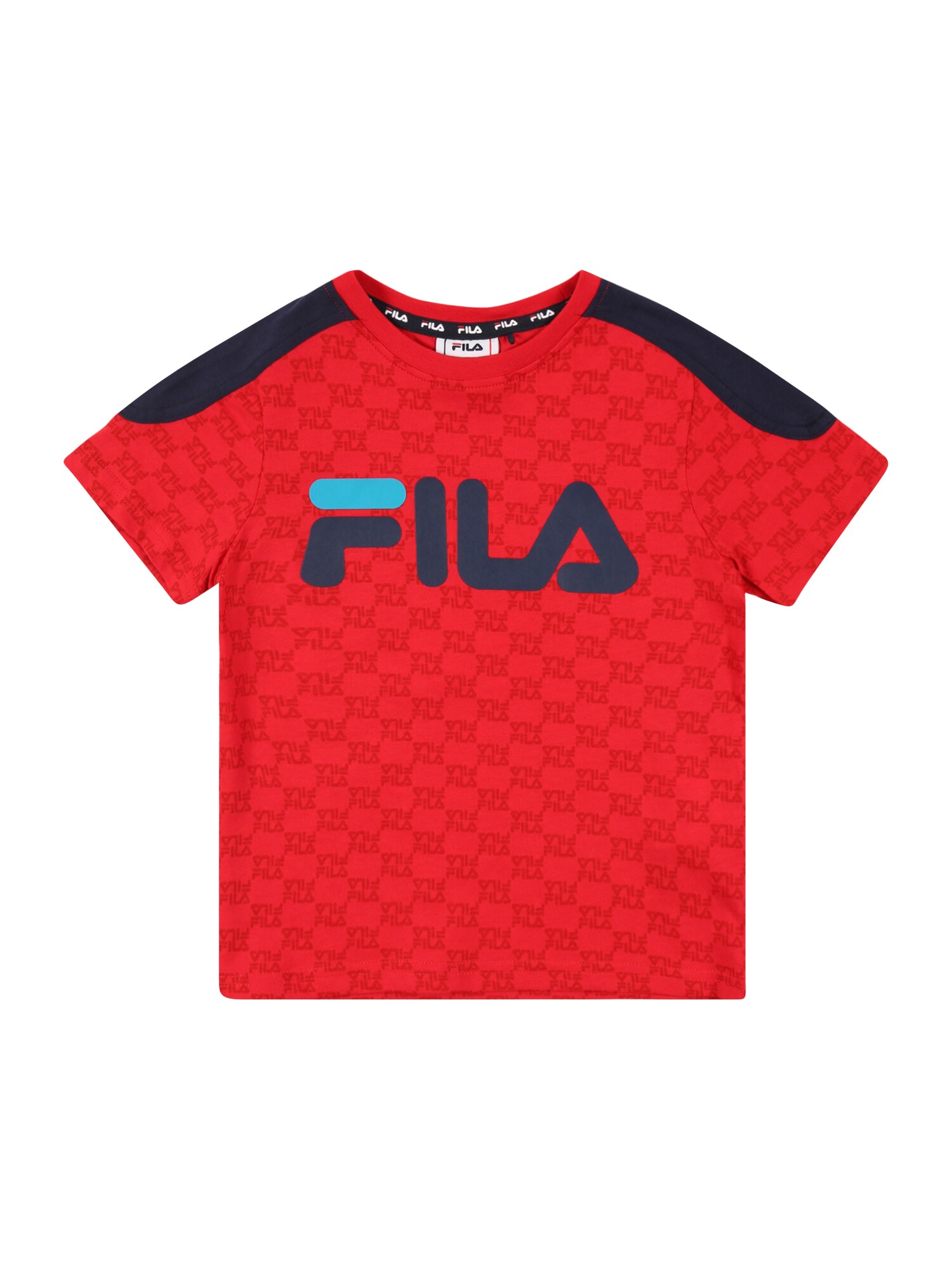FILA Marškinėliai 'ELIA'  tamsiai mėlyna / raudona / šviesiai mėlyna