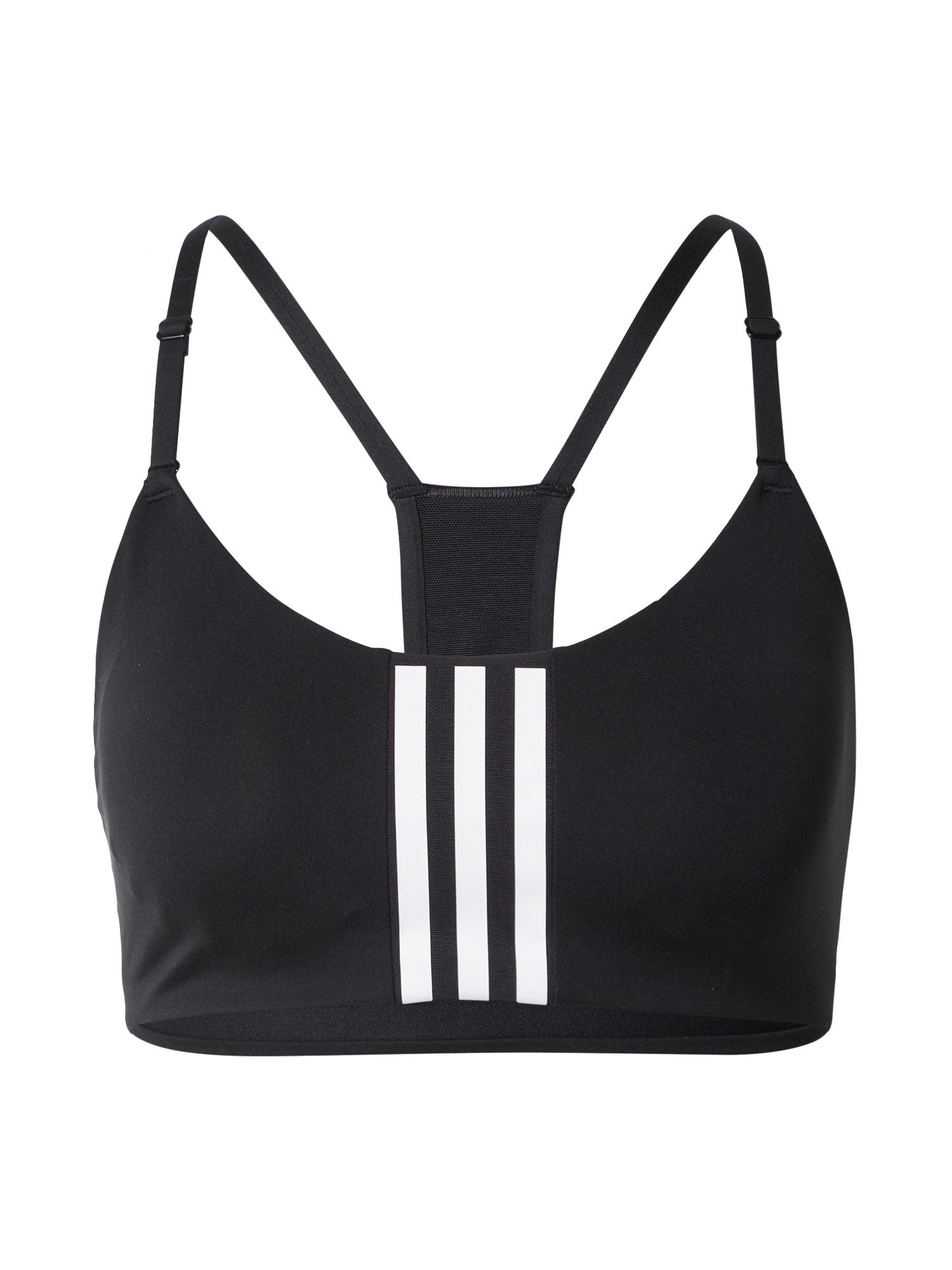 ADIDAS PERFORMANCE Športová podprsenka 'Aeroimpact Light-Support' čierna / biela