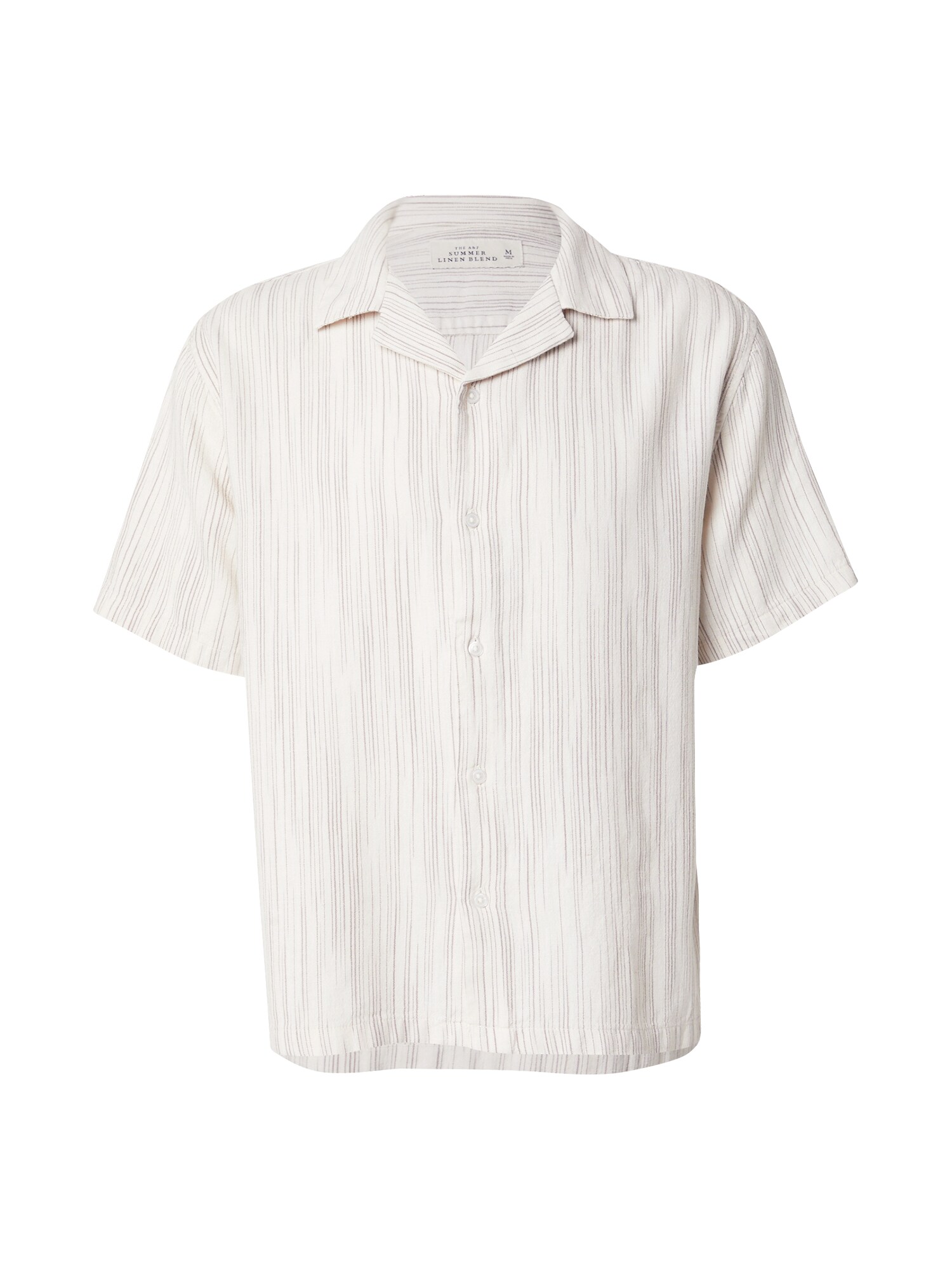 Abercrombie & Fitch Cămașă  crem / gri metalic