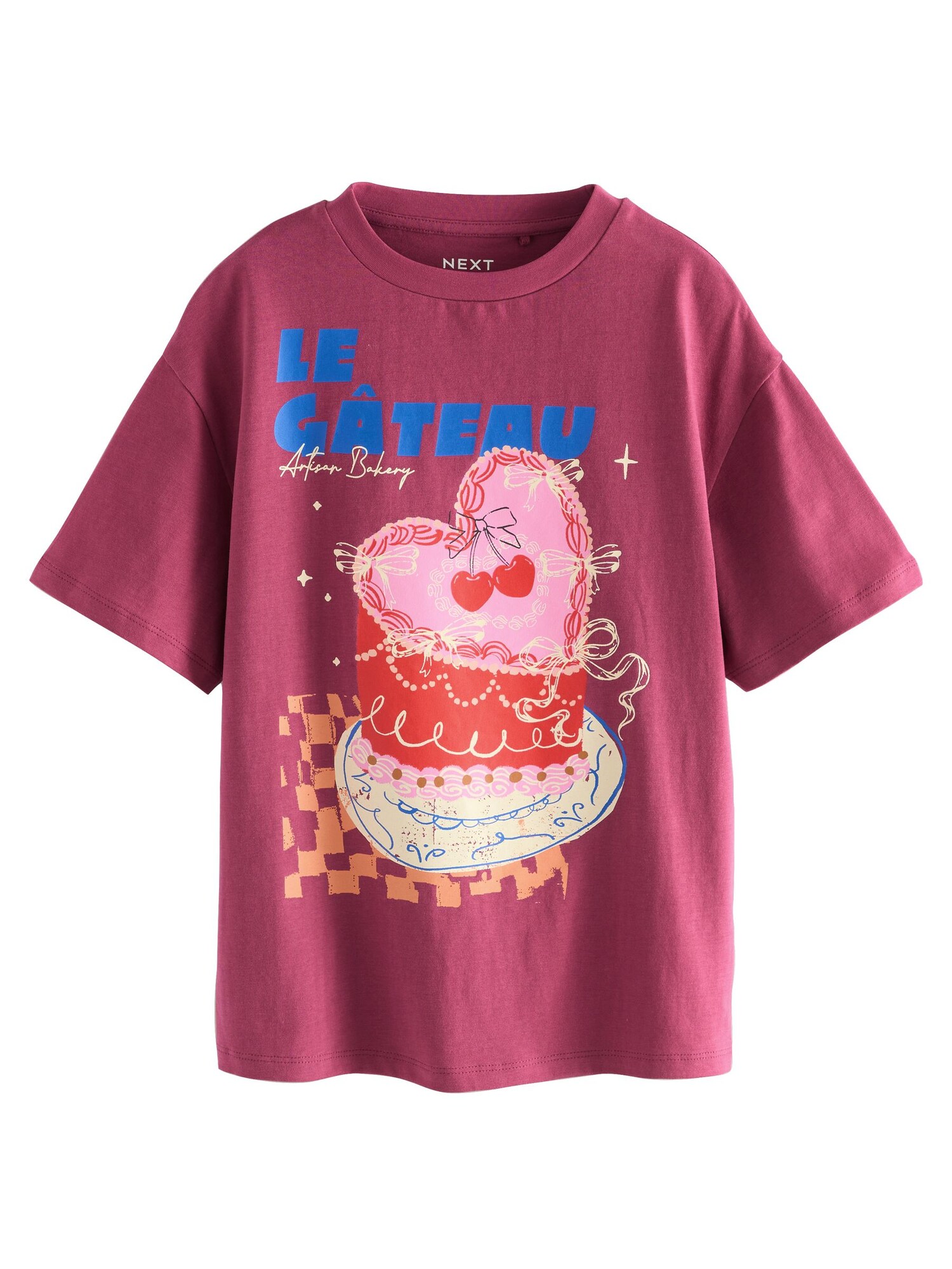Next Tricou  bej / roz / roșu / roșu burgundy