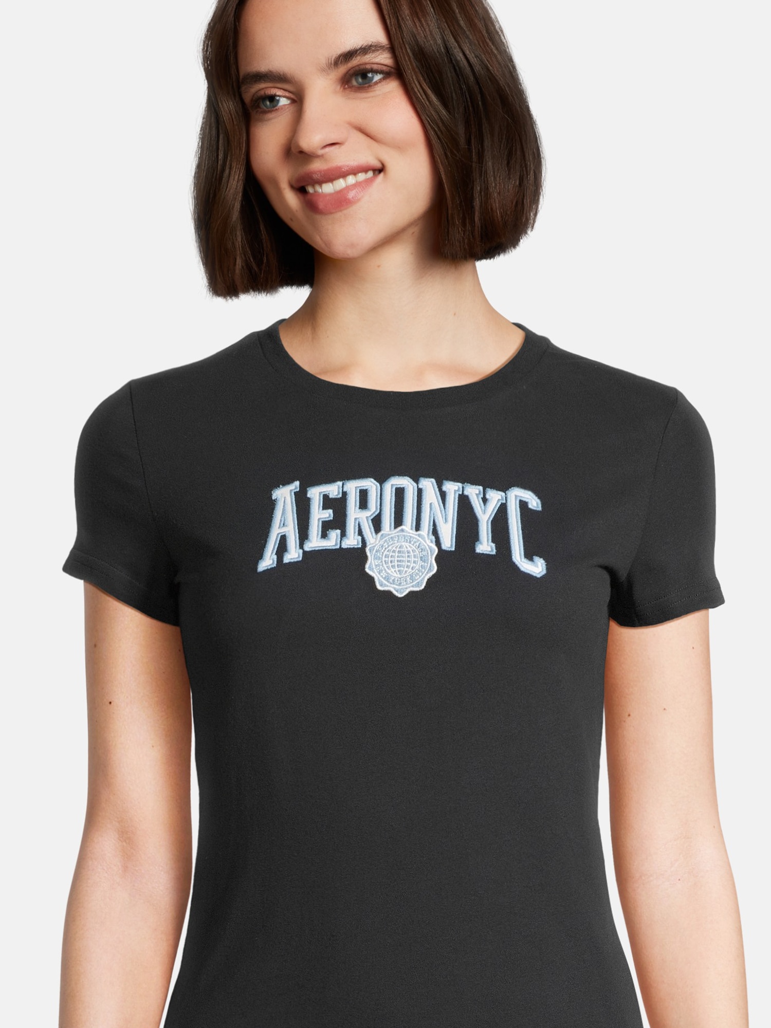 AÉROPOSTALE Tričko svetlomodrá / čierna / šedobiela (obrázok 5)