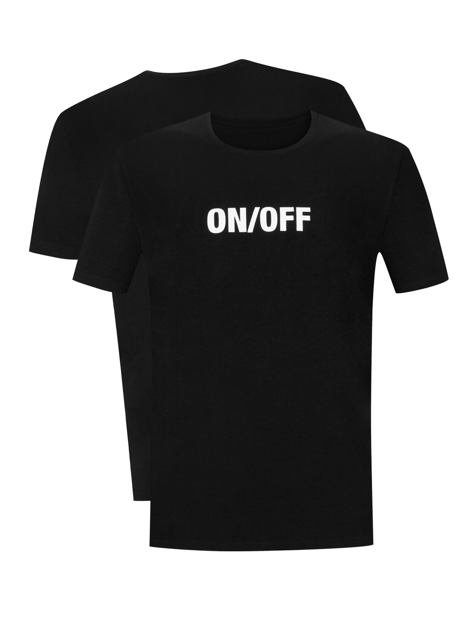 CHEERIO* Camisa 'ON OFF'  preto / branco