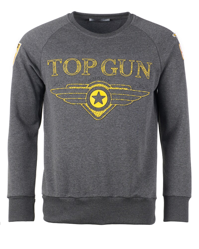 TOP GUN Sweatshirt Herren Größe XXXL dunkelgrau