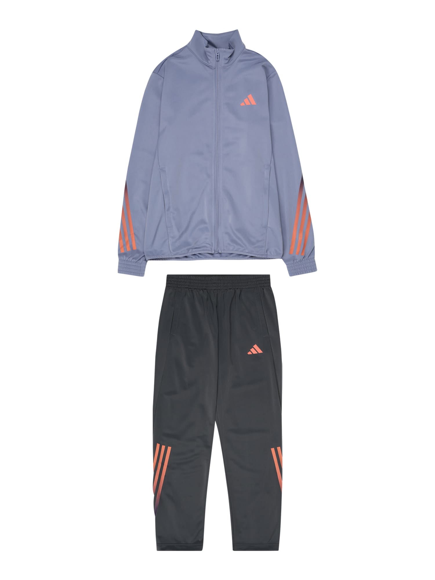 ADIDAS SPORTSWEAR Odjeća za vježbanje 'Train Icons Aeroready 3-Stripes'  sivkasto plava / narančasta / crna