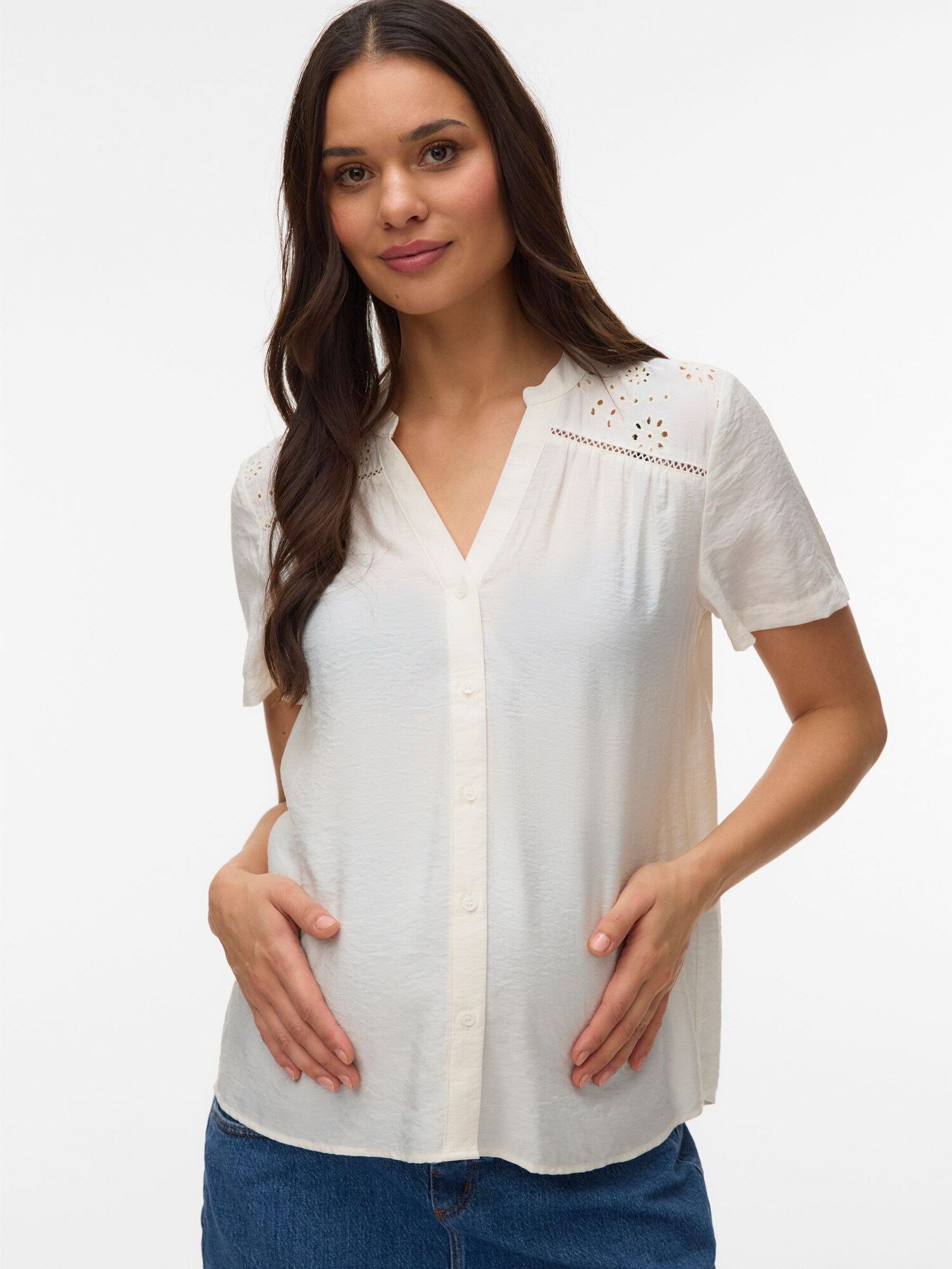 Vero Moda Maternity Blúzka 'VMMJosie'  biela (obrázok 2)