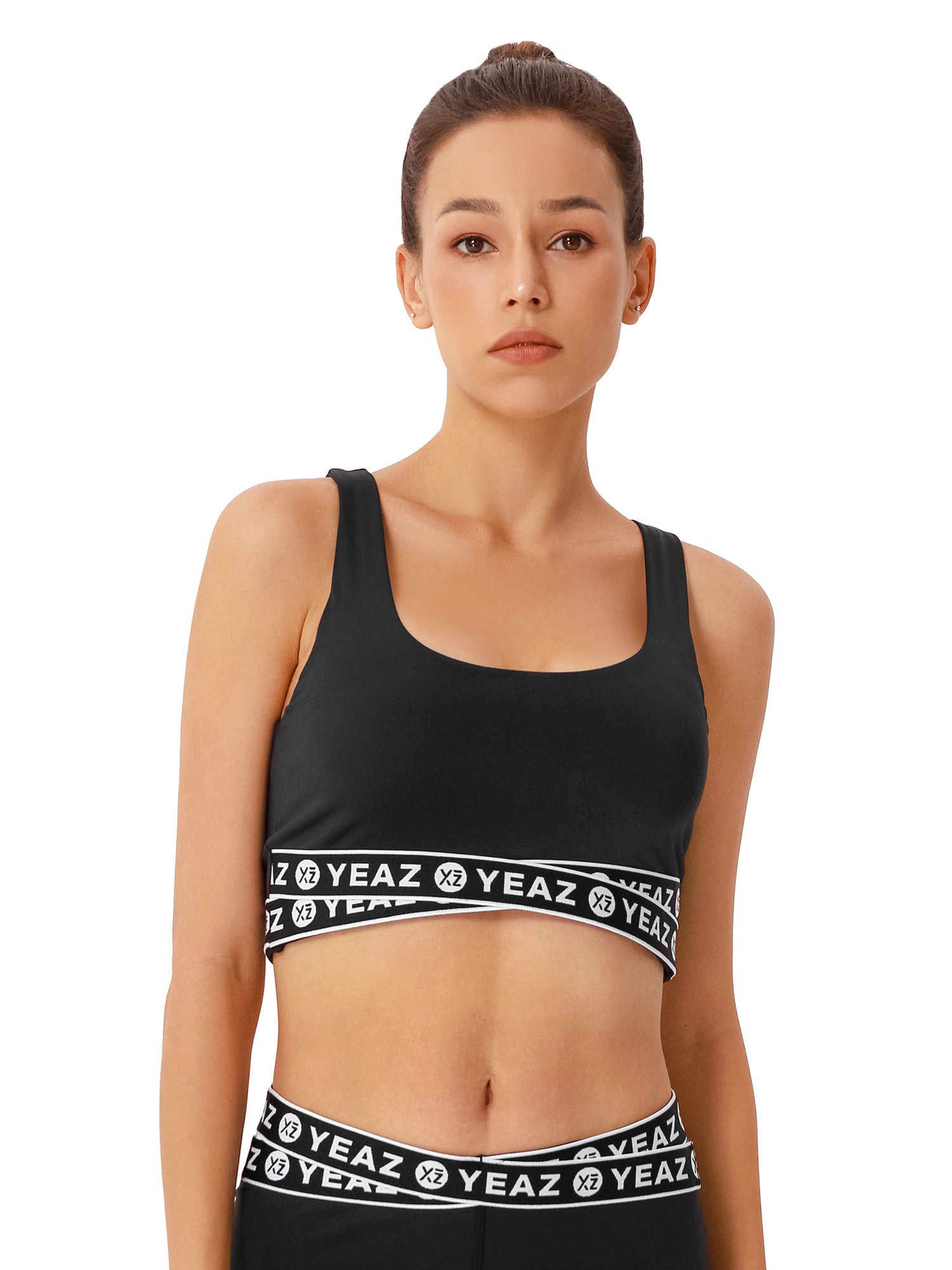 YEAZ Sport top gri deschis / negru