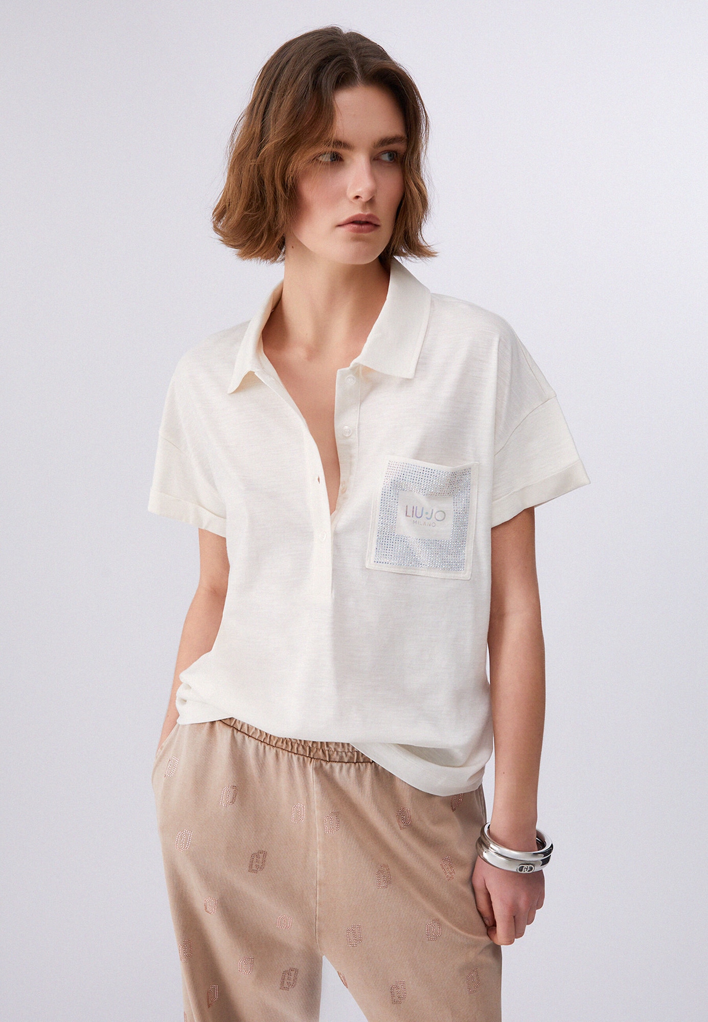 Liu Jo Camiseta plata / blanco – imagen 3