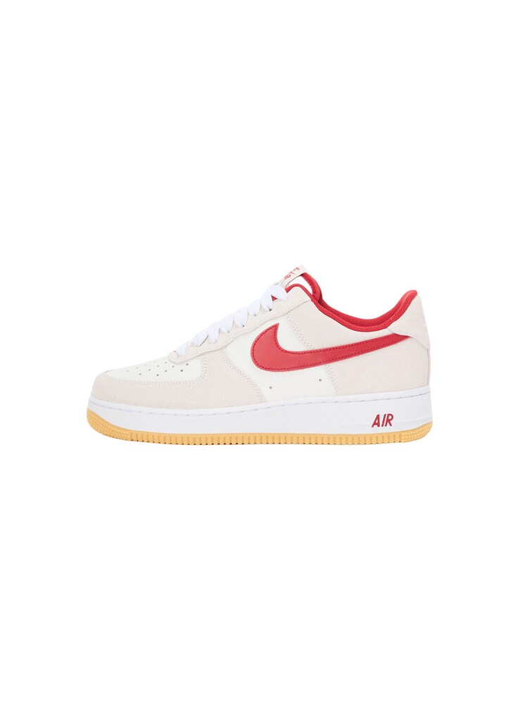 Nike Sportswear Sneaker 'AIR FORCE 1 '07 LV8' Herren Größe 45.5 rot / weiß / wollweiß