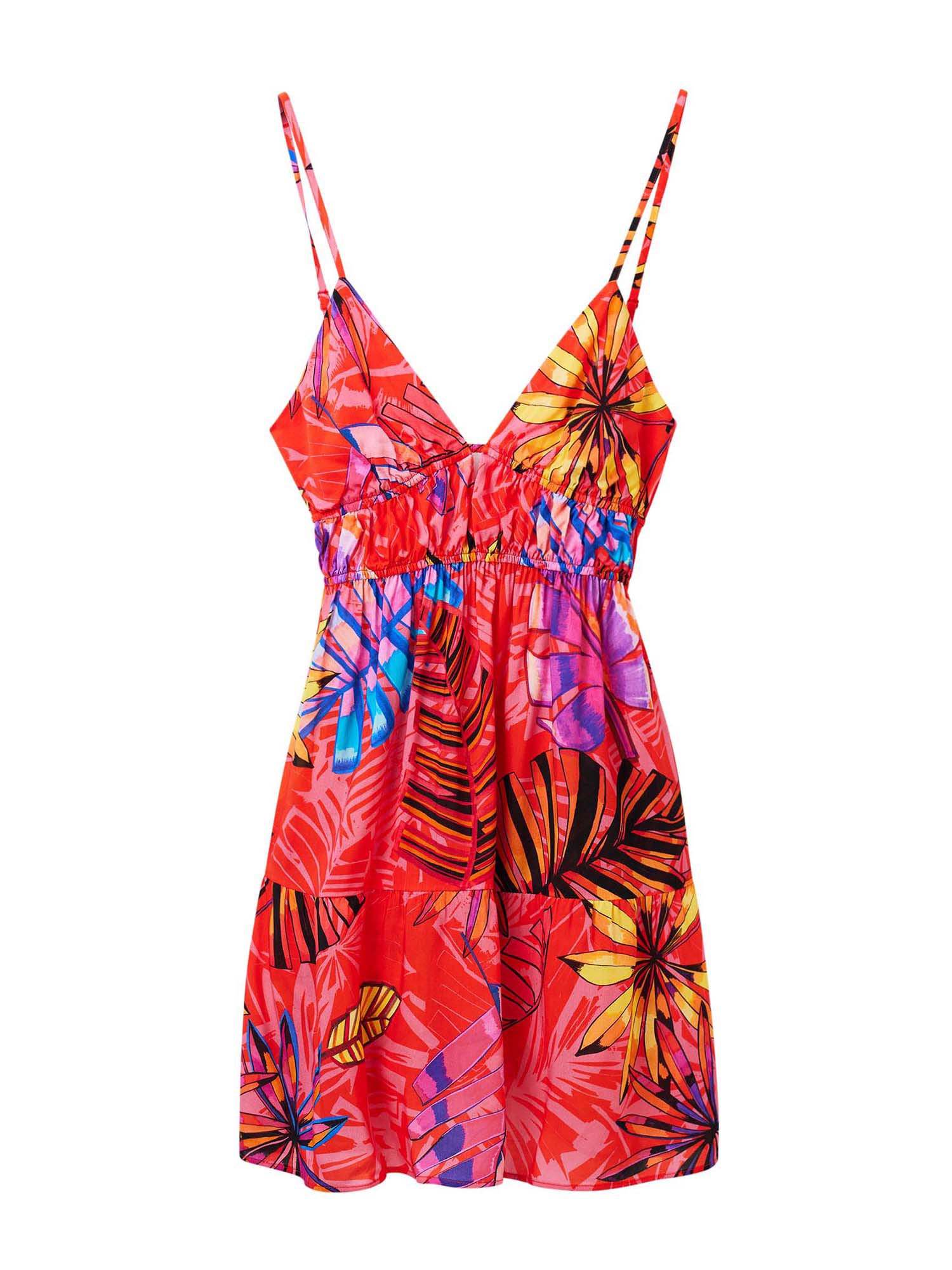 Desigual Paplūdimio suknelė 'Hossegor' mėlyna / purpurinė / koralų splava / šviesiai raudona