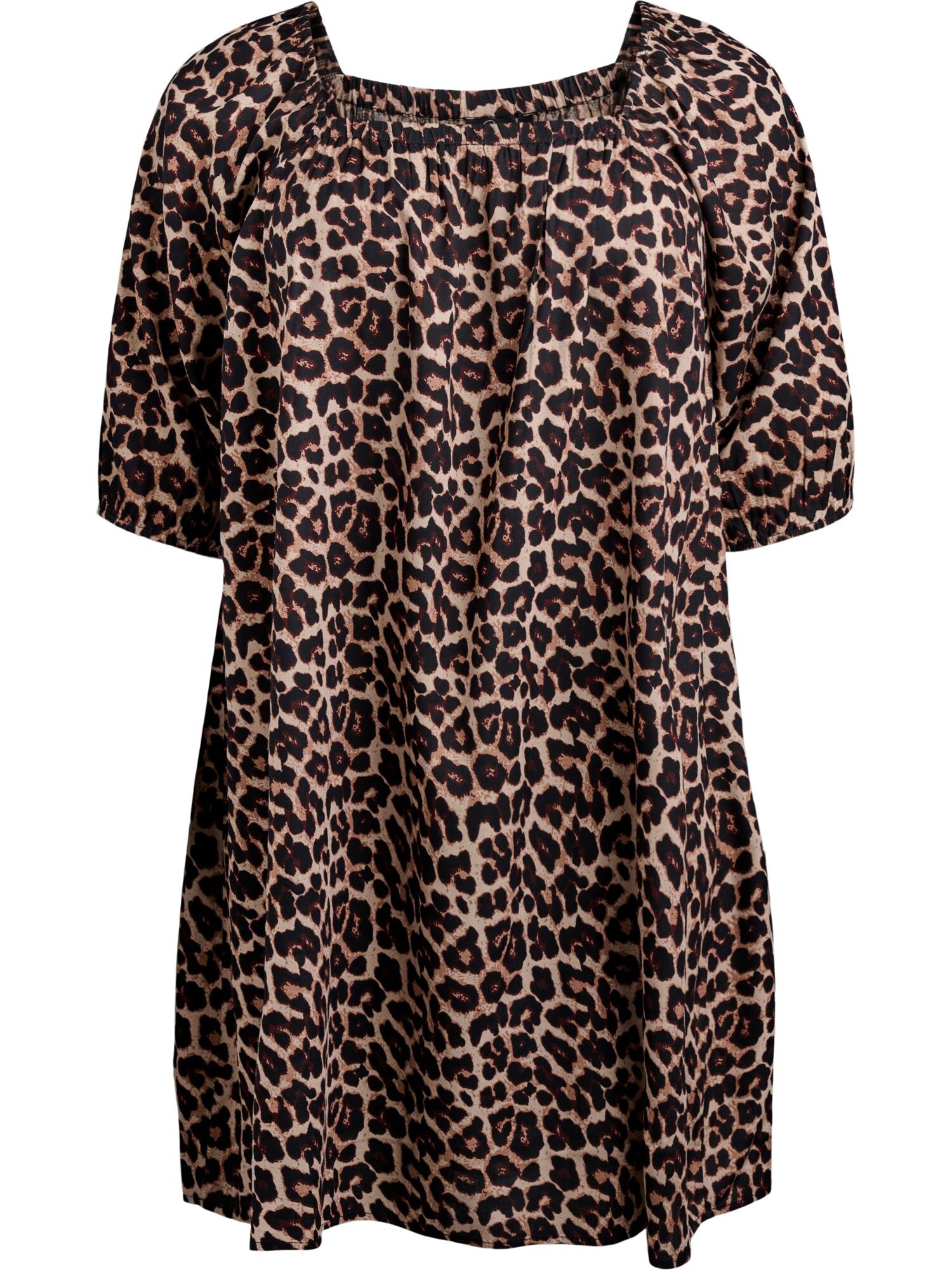 Swim by Zizzi Rochie de plaja Scami  bej / maro închis / negru