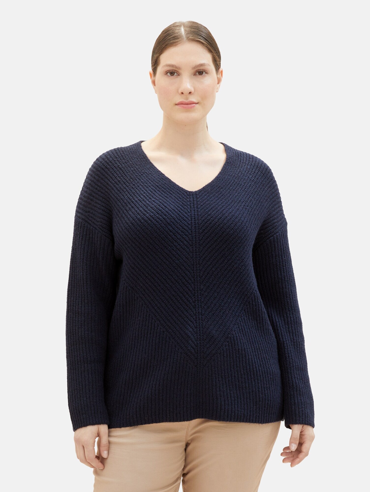Tom Tailor Women + Pulóver  tengerészkék termék 2. képe