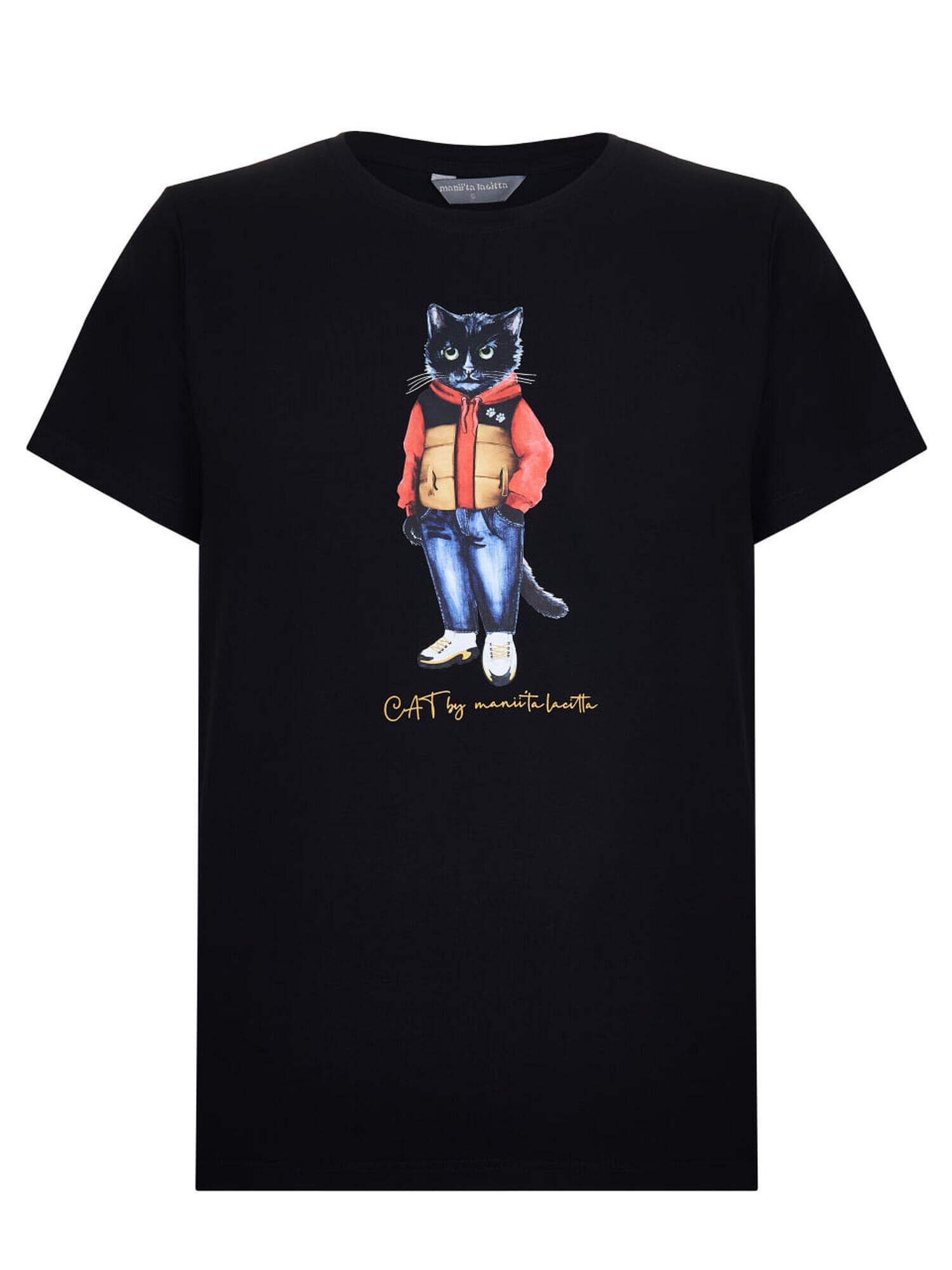 Thumbnail - CAT by Maniita Lacitta Shirt CASUAL CAT, Model trägt Größe M