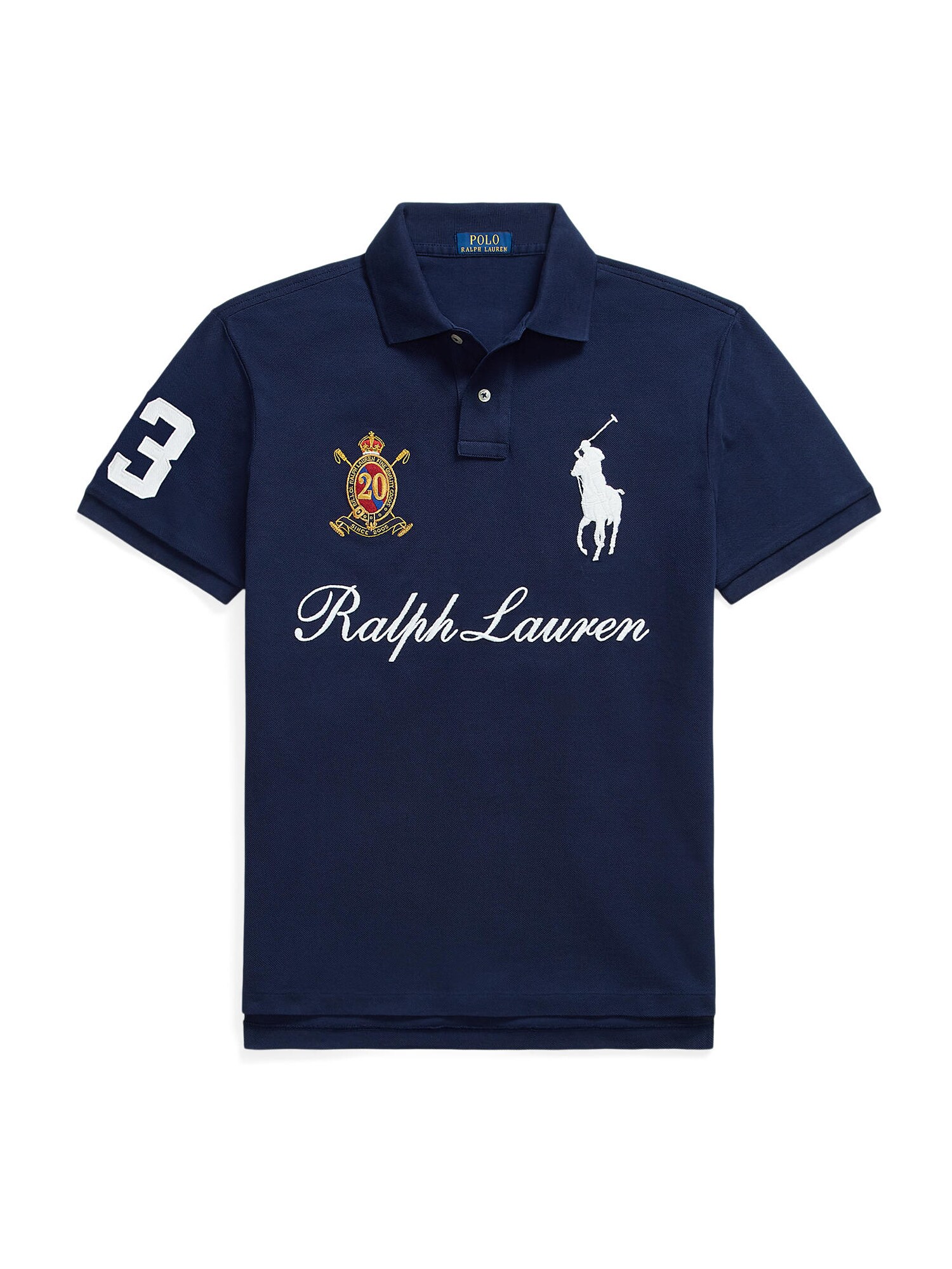Polo Ralph Lauren Tricou  bleumarin / galben / rubiniu / alb