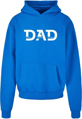 Merchcode Sweatshirt ‘Fathers Day – The Man, The Myth, The Legend’ Kobaltblauw / Wit