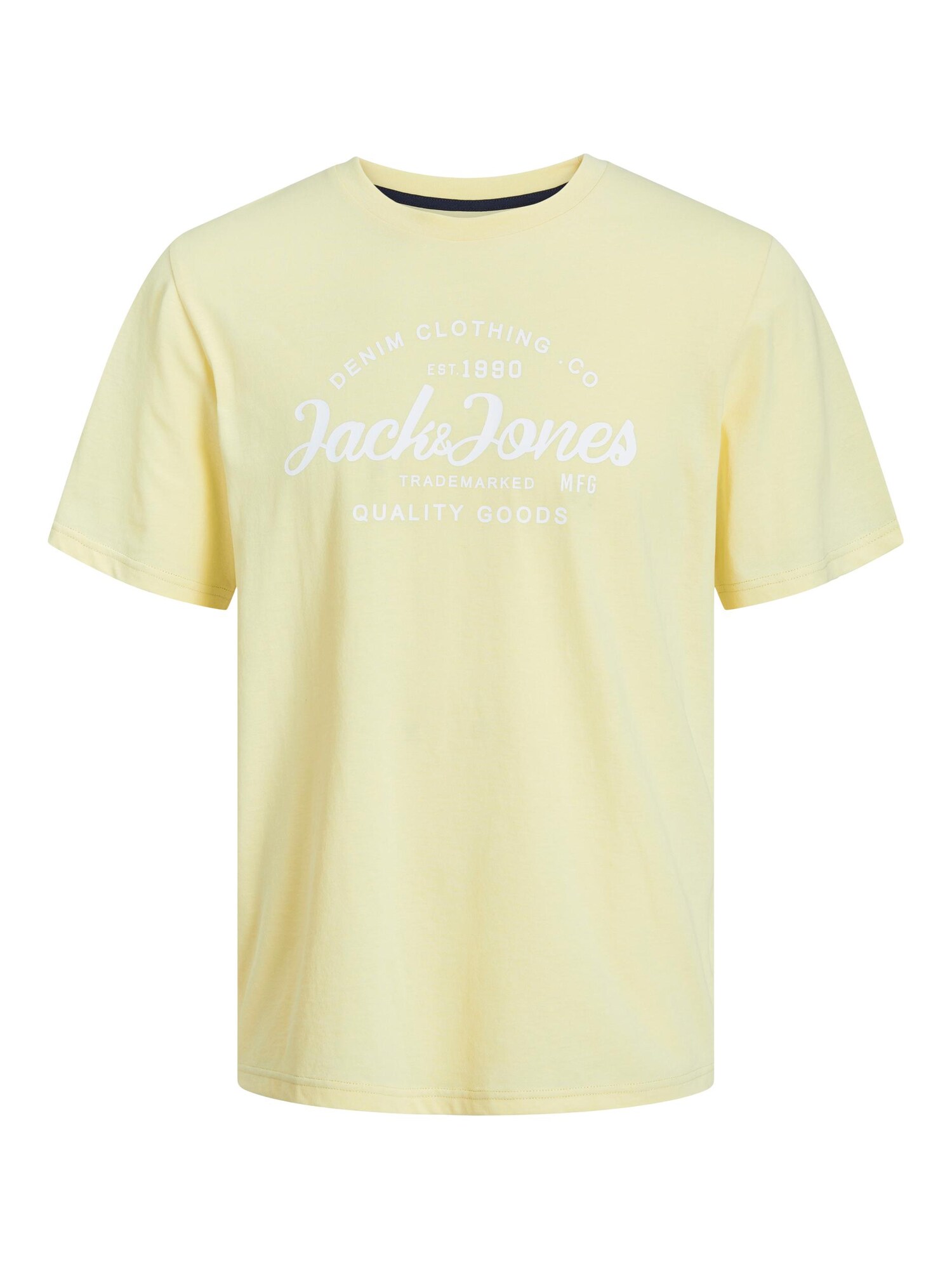 JACK & JONES Tričko 'JJFOREST'  žltá / biela