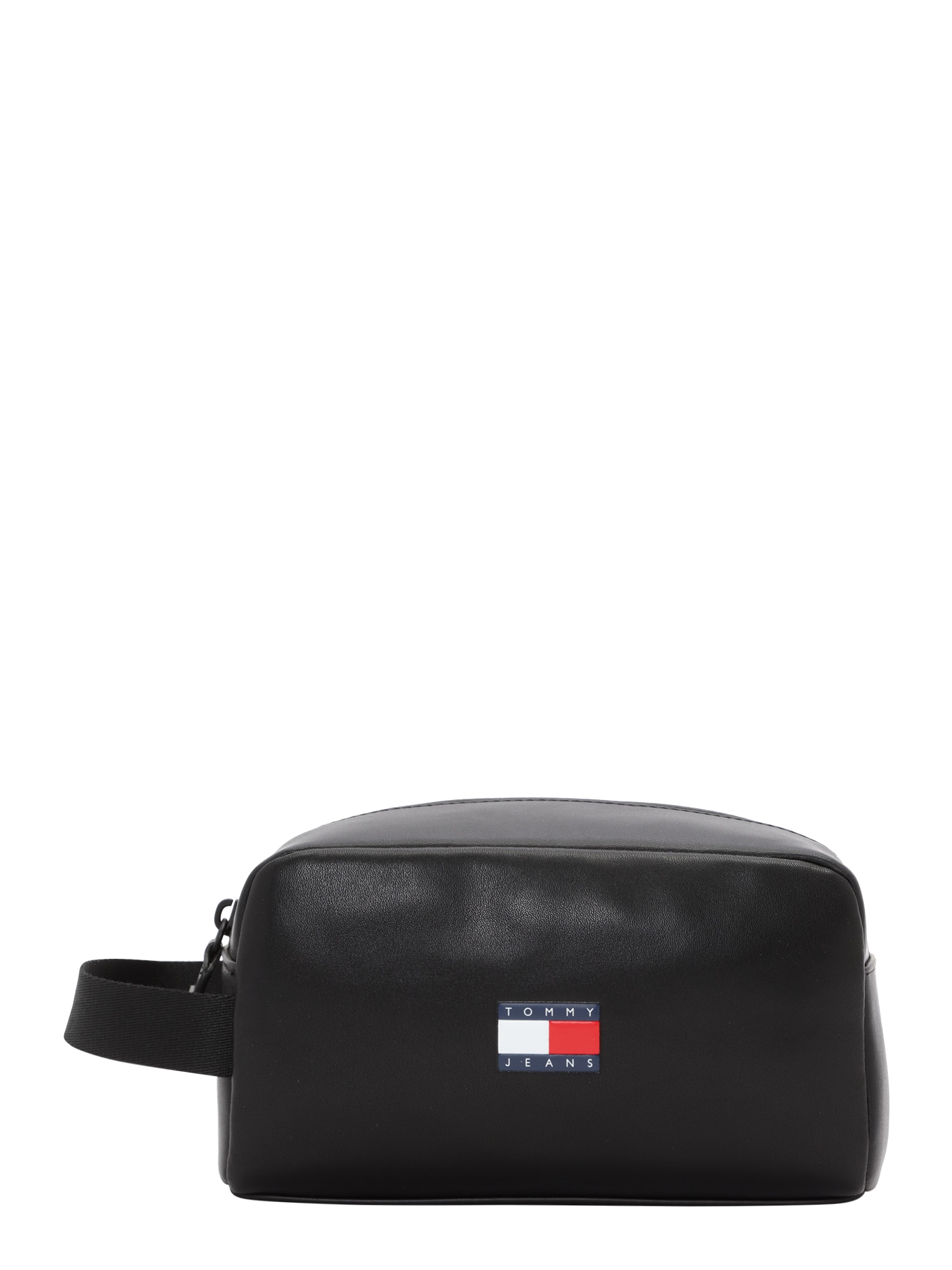 Tommy Jeans Tuoleto reikmenų krepšys 'Heritage' tamsiai mėlyna / ugnies raudona / juoda / balta