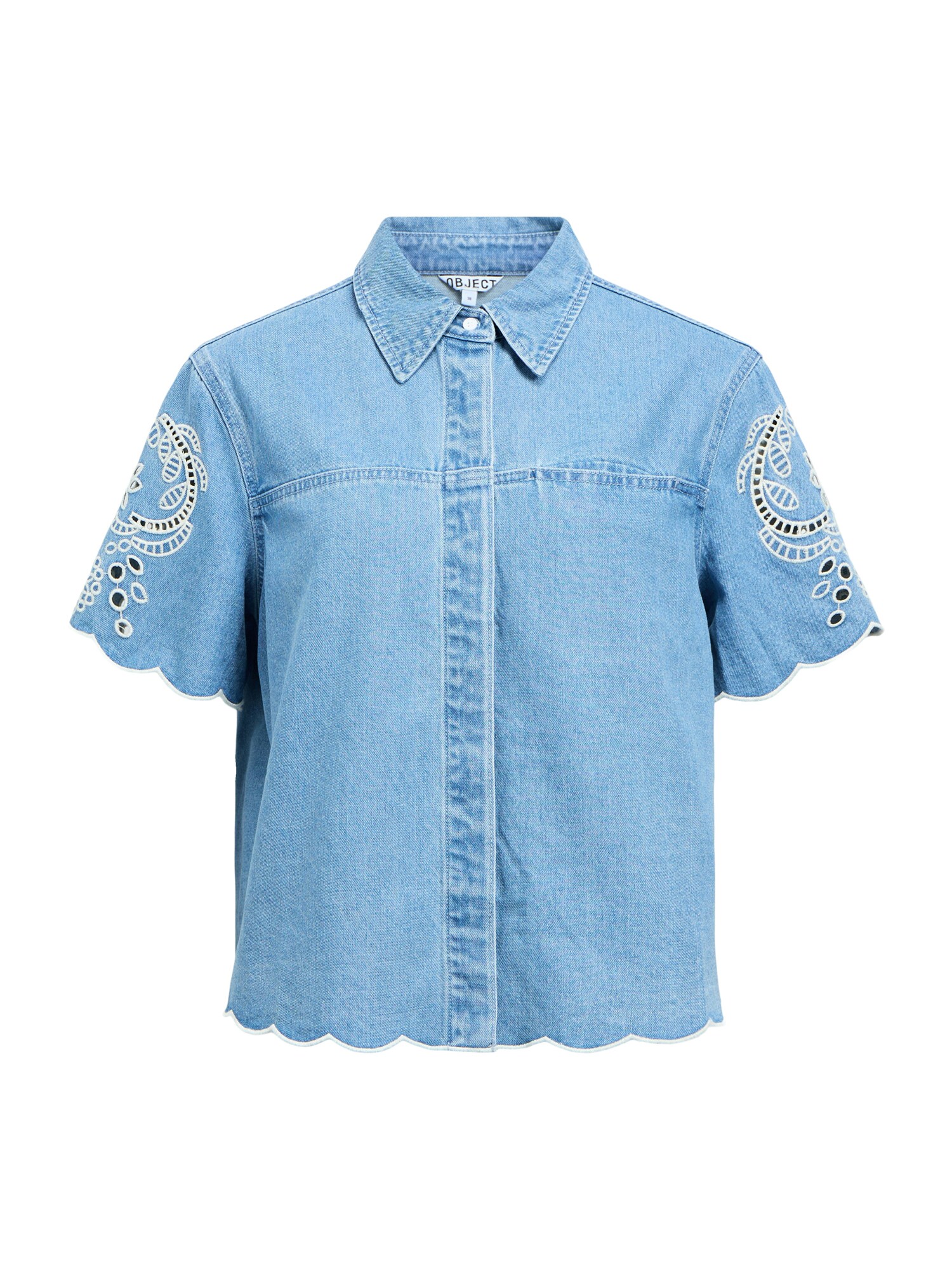 OBJECT Blusa 'OBJIDDA'  azul denim