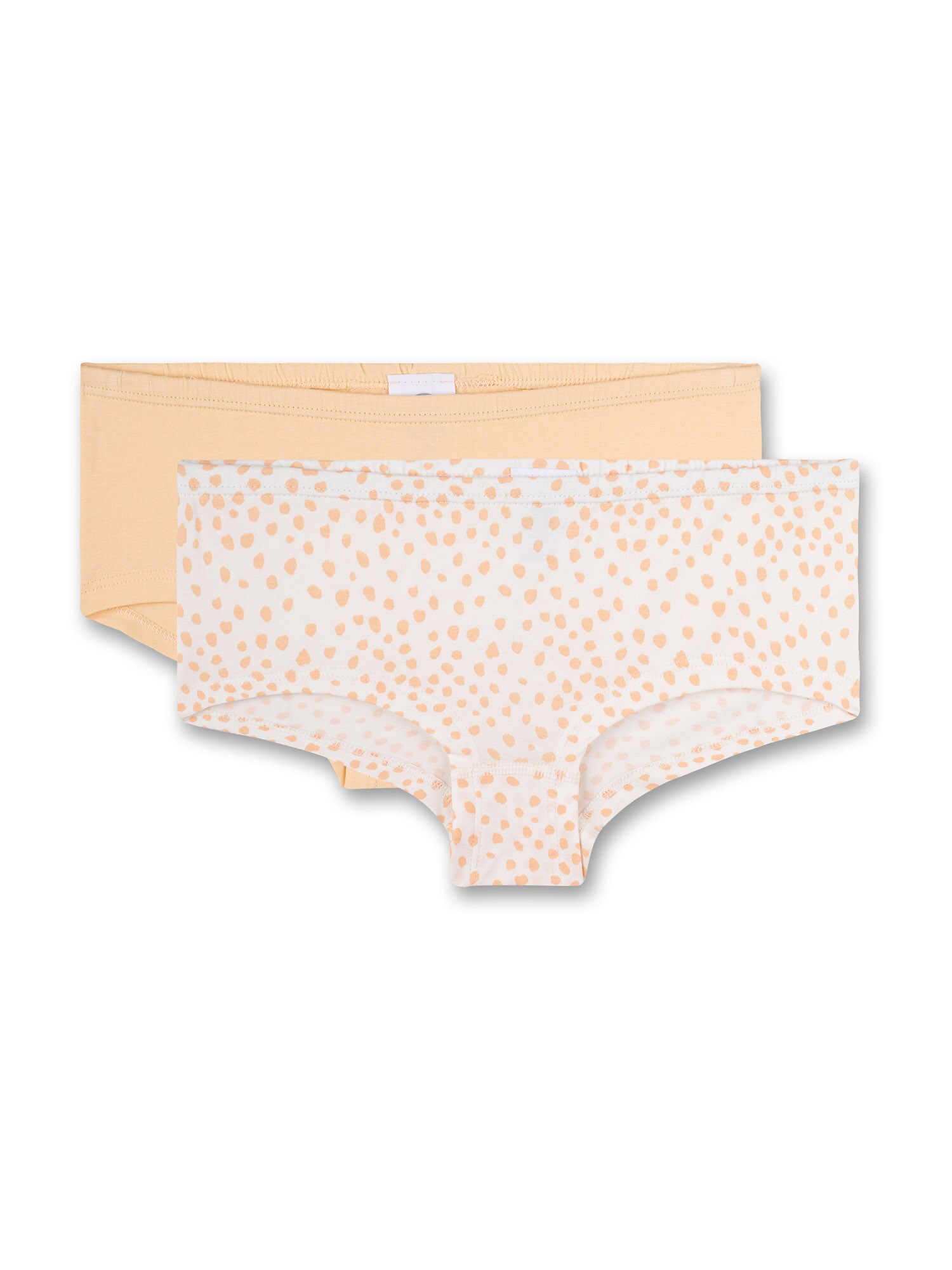 SANETTA Cueca  pêssego / branco lã