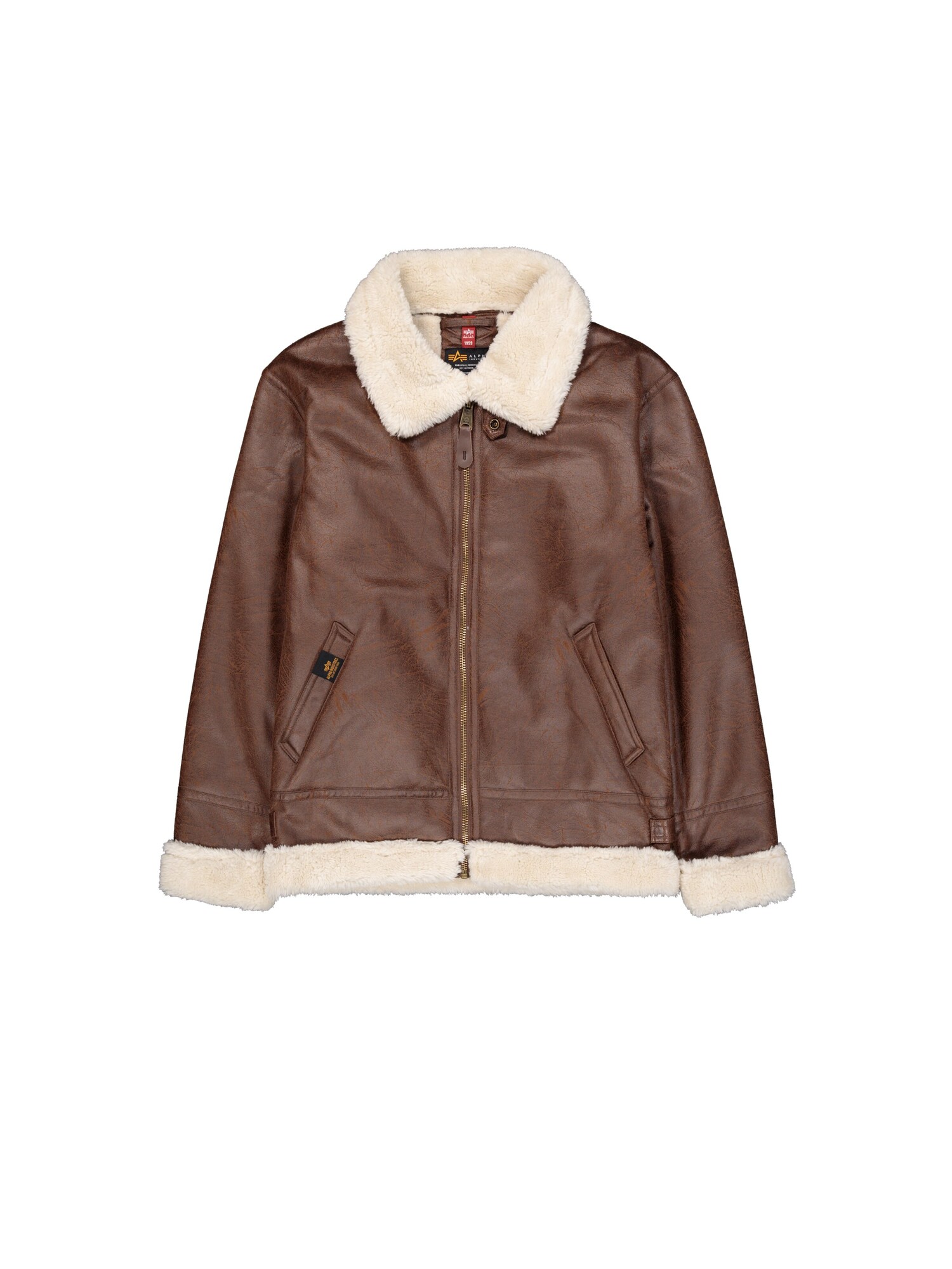 ALPHA INDUSTRIES Chaqueta de entretiempo 'B3 FL'  marrón – imagen 2