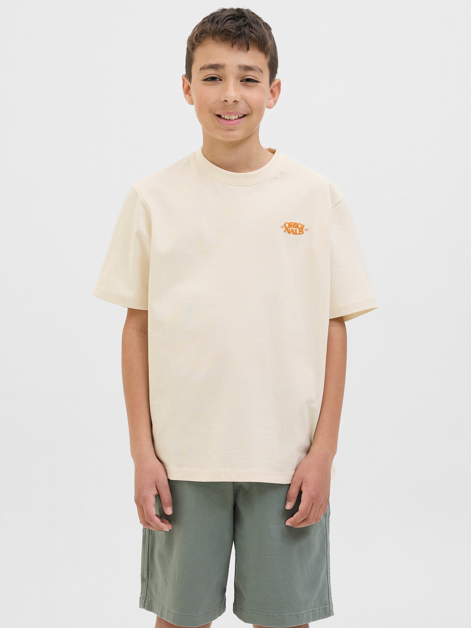 Jack & Jones Junior Póló  krém / sötét narancssárga termék 2. képe