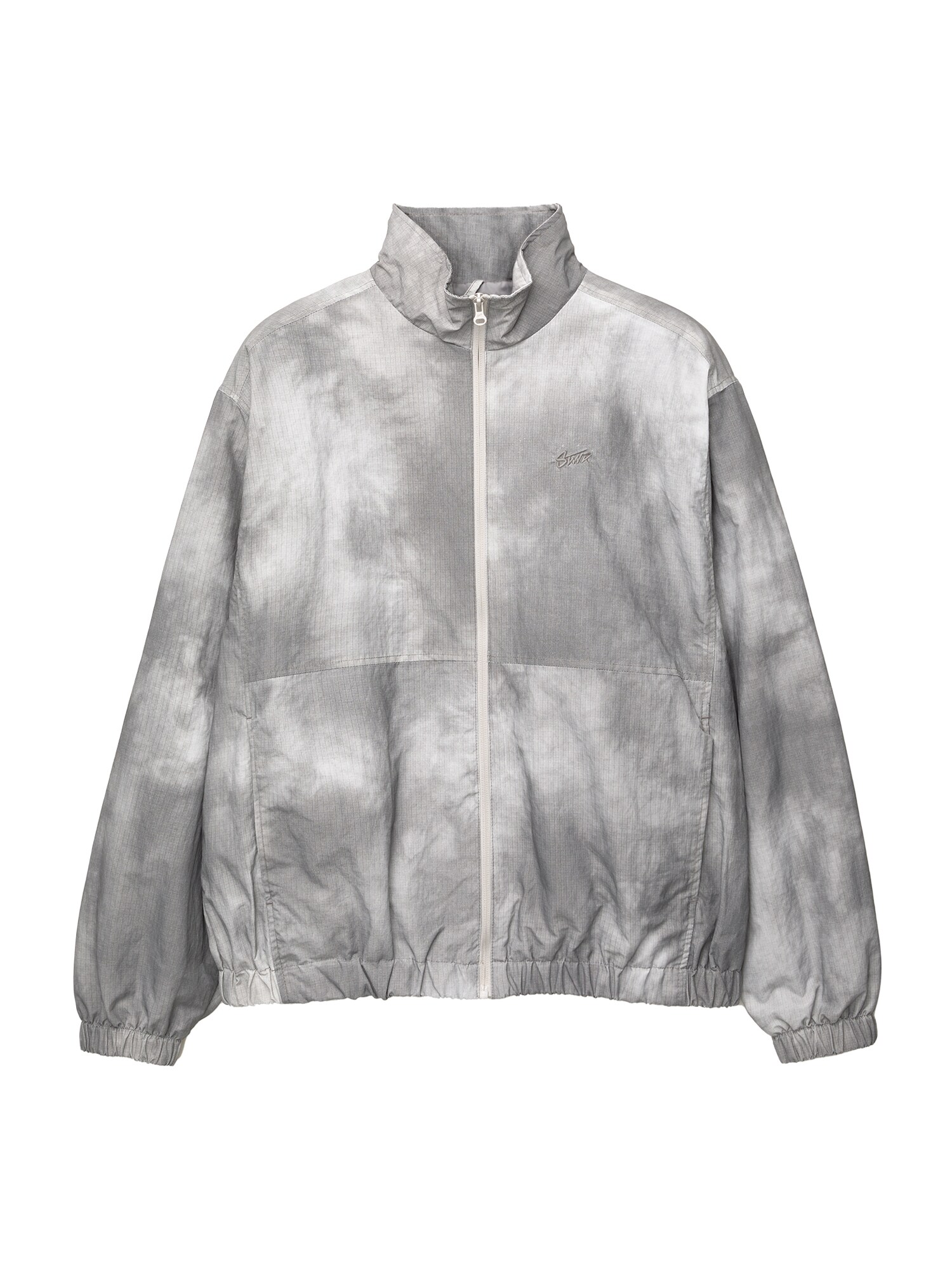 Pull&Bear Geacă de primăvară-toamnă  negru / alb