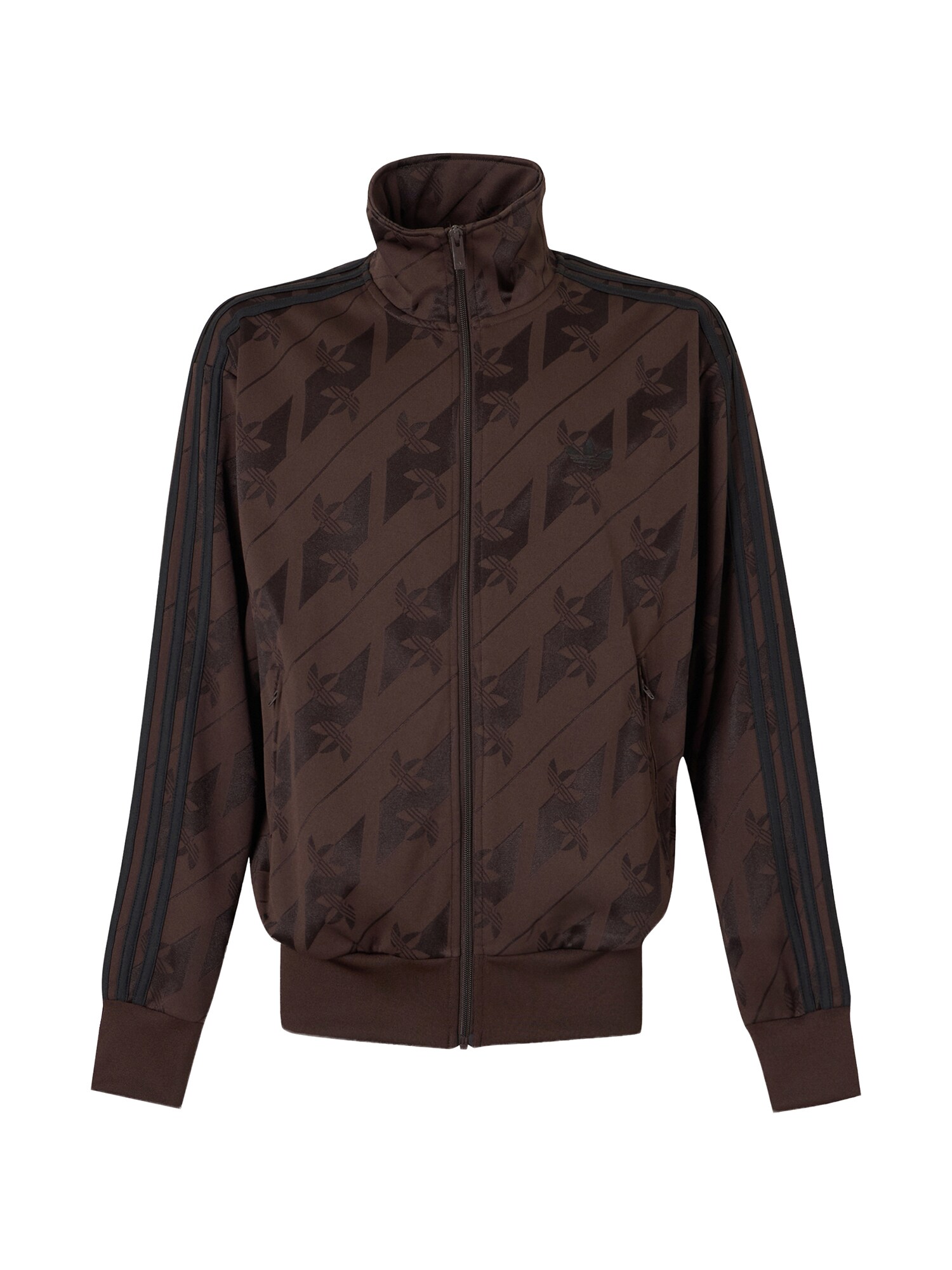 ADIDAS ORIGINALS Sudadera con cremallera 'Firebird' chocolate / negro