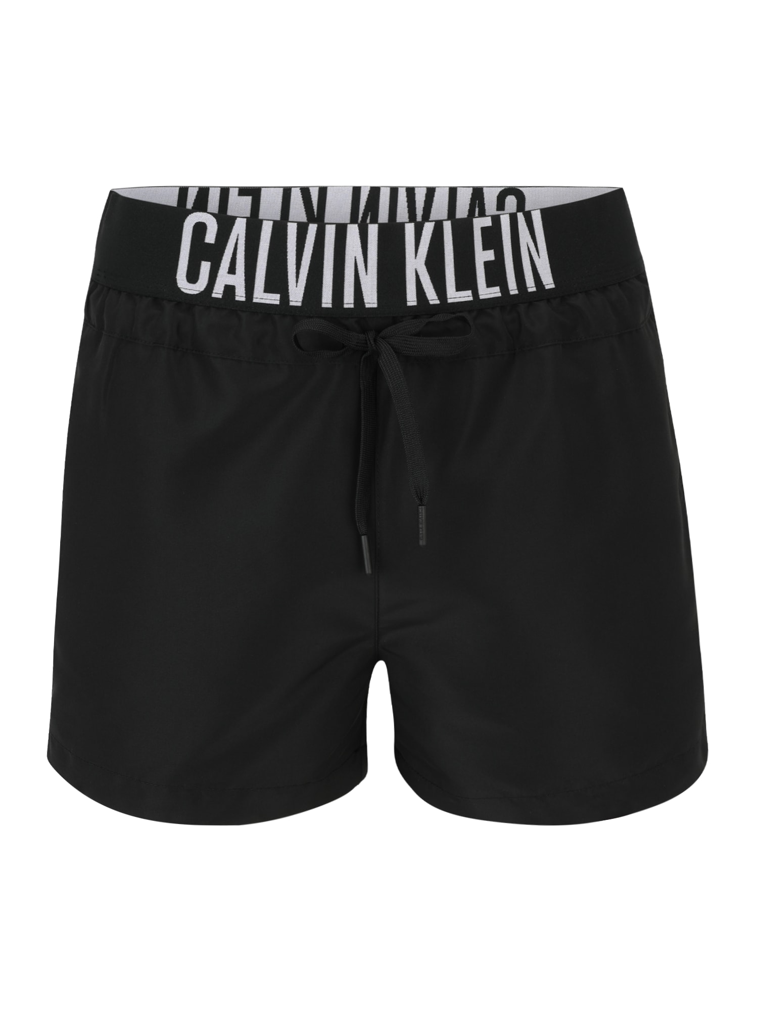 Calvin Klein Swimwear Kratke kopalne hlače  črna / off-bela