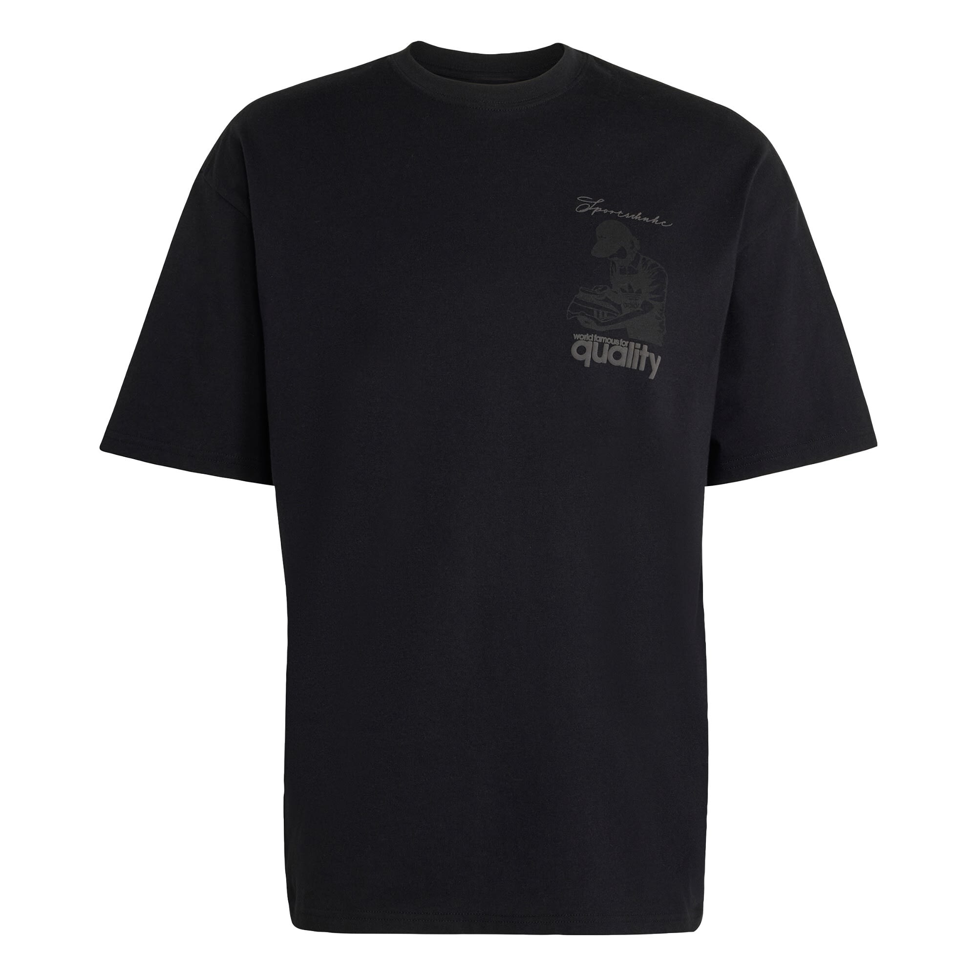 ADIDAS ORIGINALS Camiseta 'Quality'  gris / negro