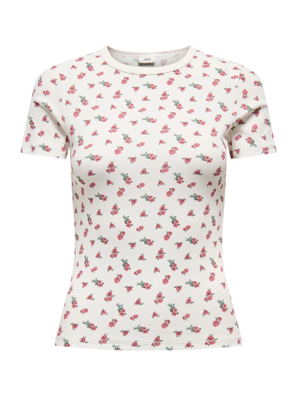 T-shirt 'JDYLucky' mörkgrön / rosa / mörkrosa
