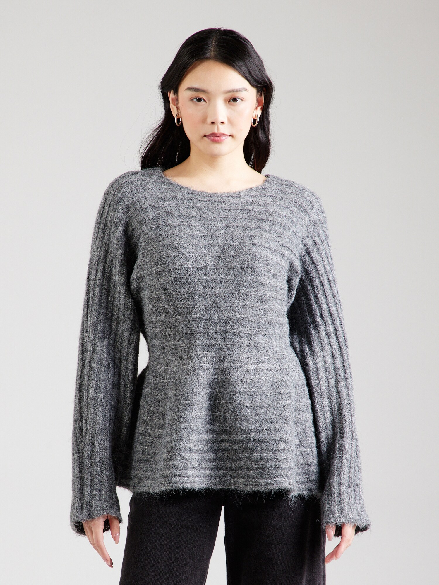 VERO MODA Pulóver 'VMNONO'  szürke melír termék 2. képe