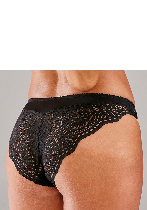 LASCANA, Slip, fekete, 4 kép a 4 közül