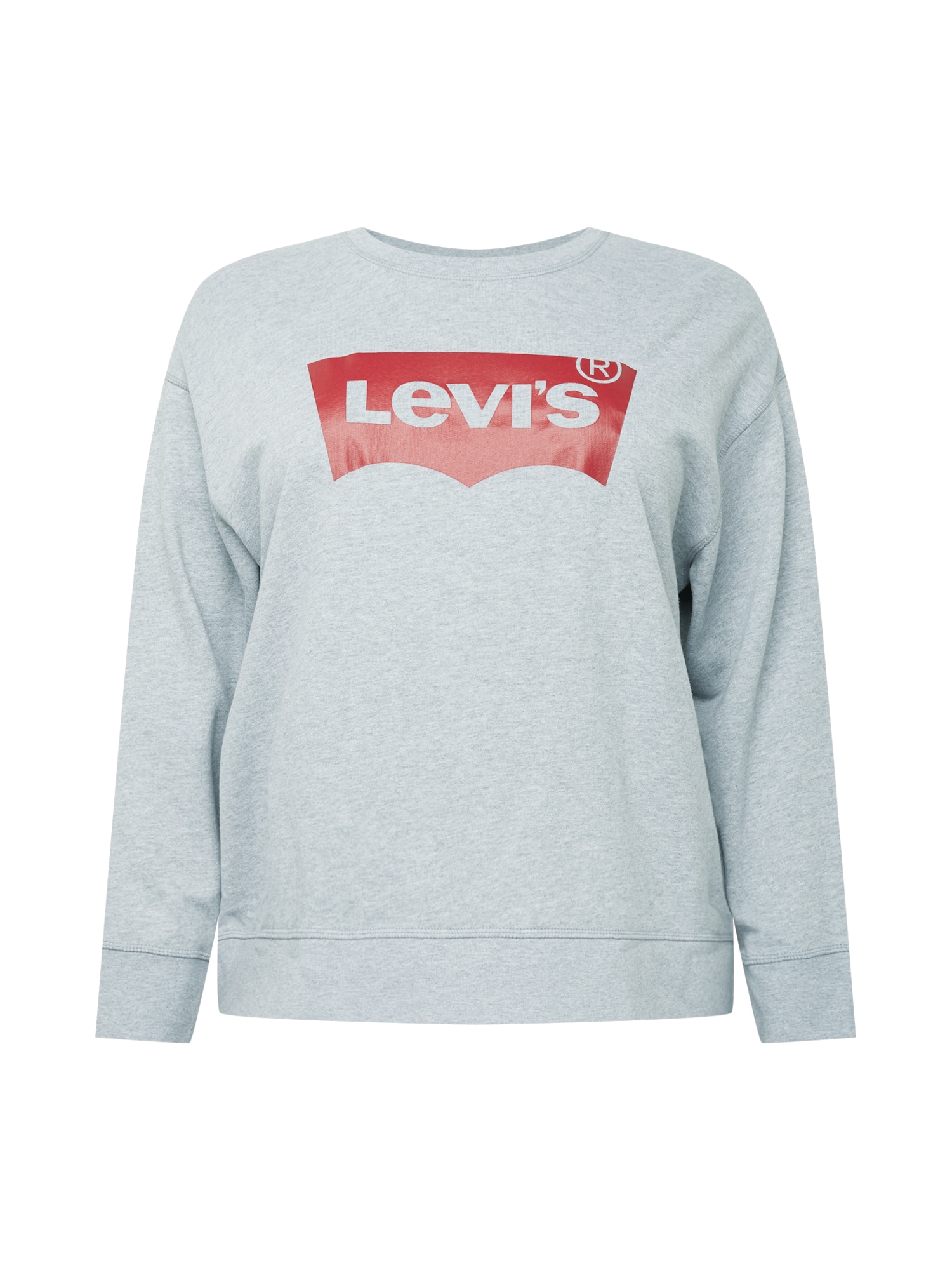Levi's® Plus Sportisks džemperis raibi pelēks / sarkans