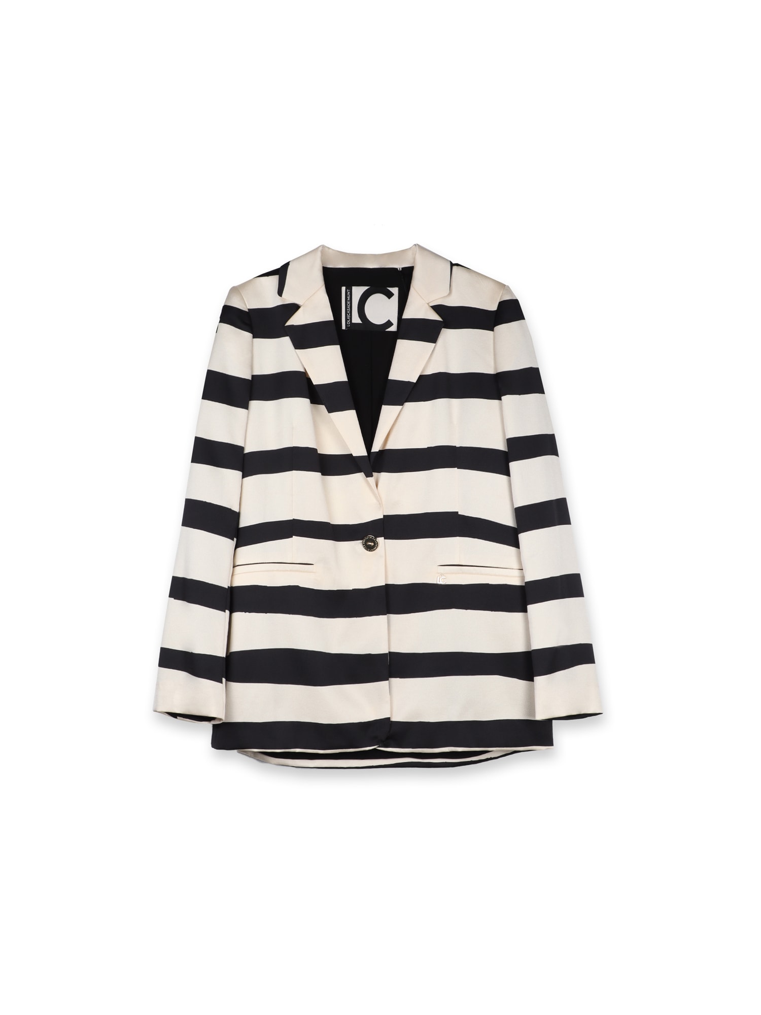 Lola Casademunt Sacou  negru / alb murdar
