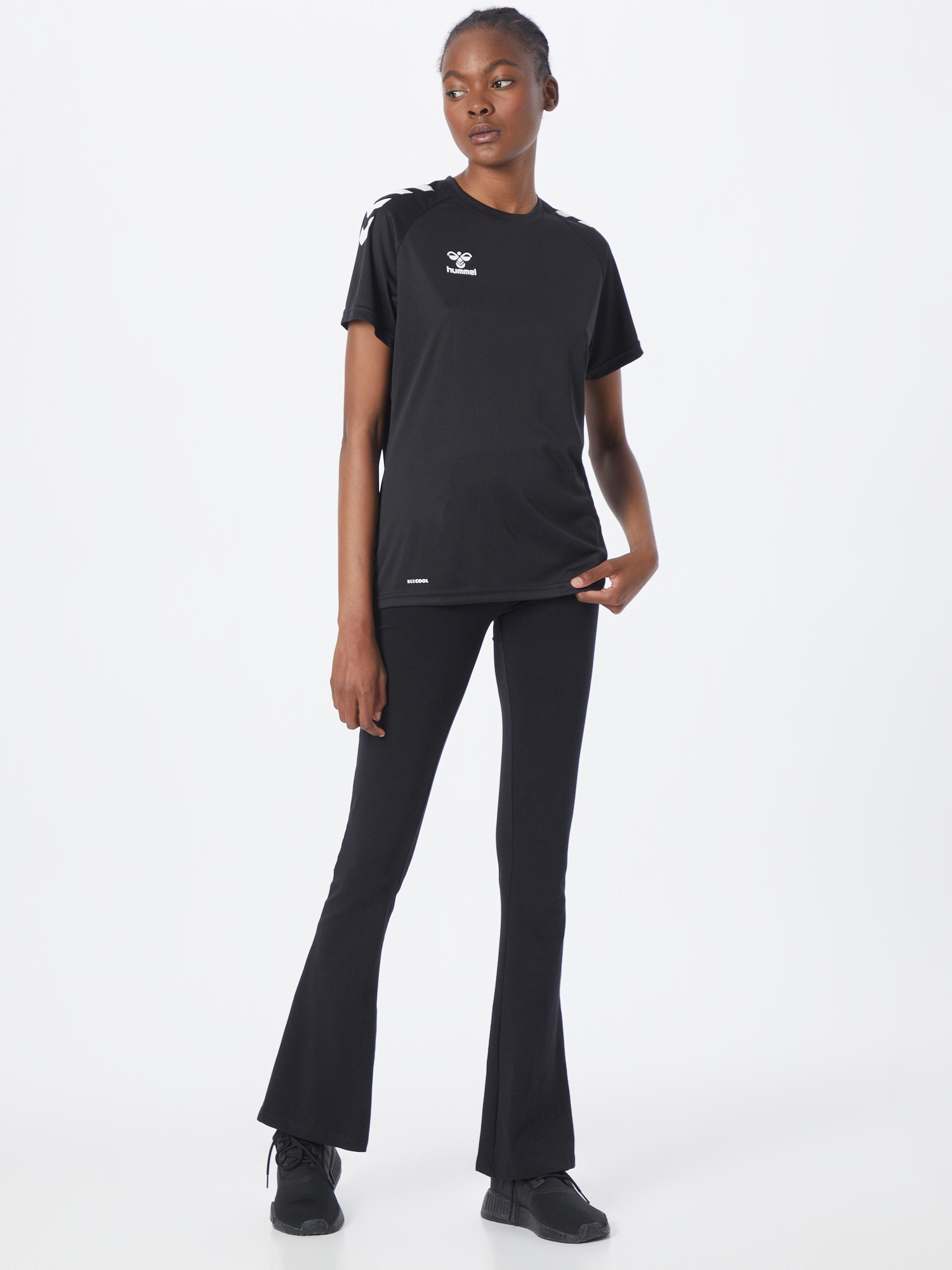 Hummel Camiseta funcional  negro / blanco – imagen 8