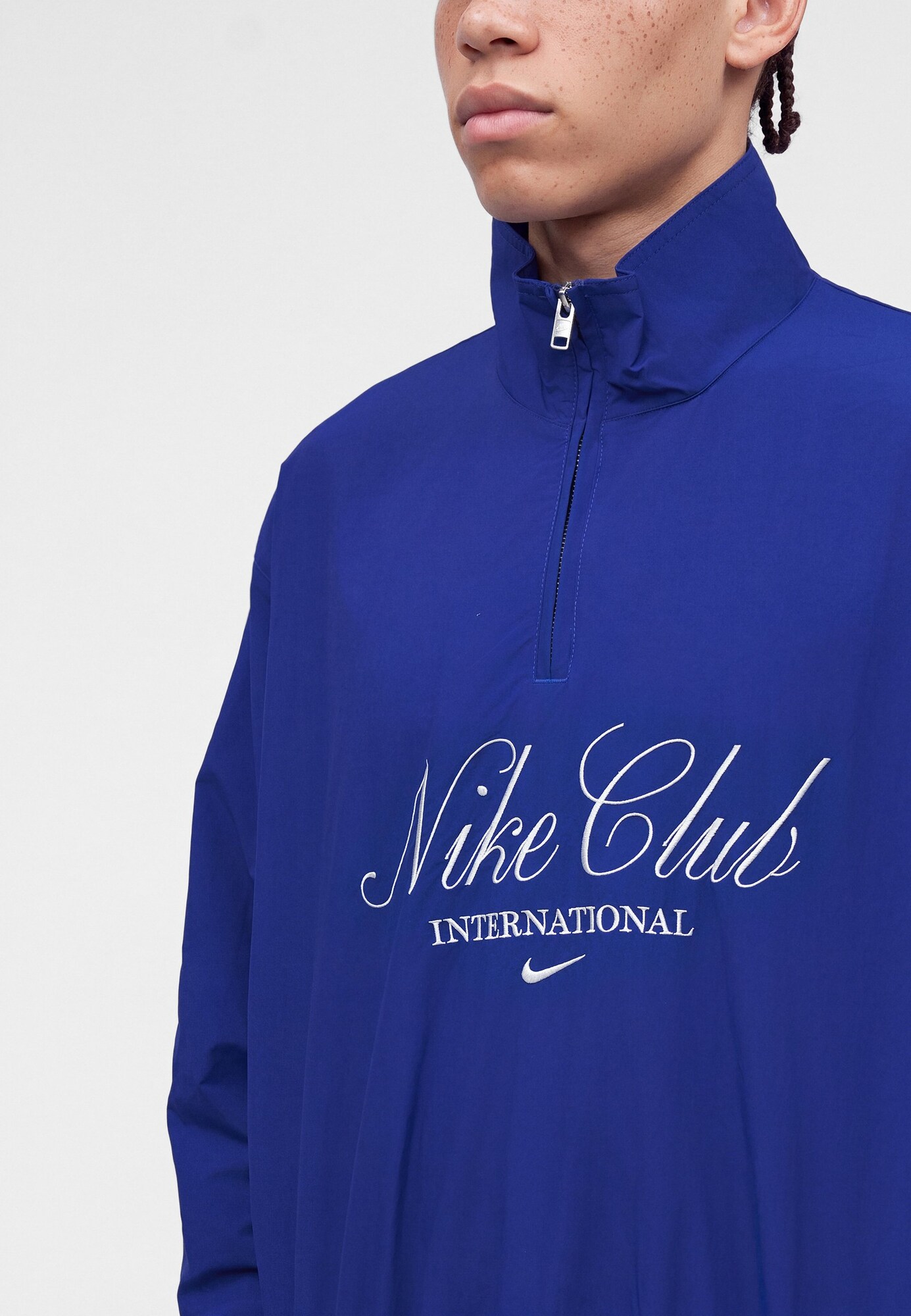 Nike Sportswear Chaqueta de entretiempo 'Club' azul / blanco – imagen 2